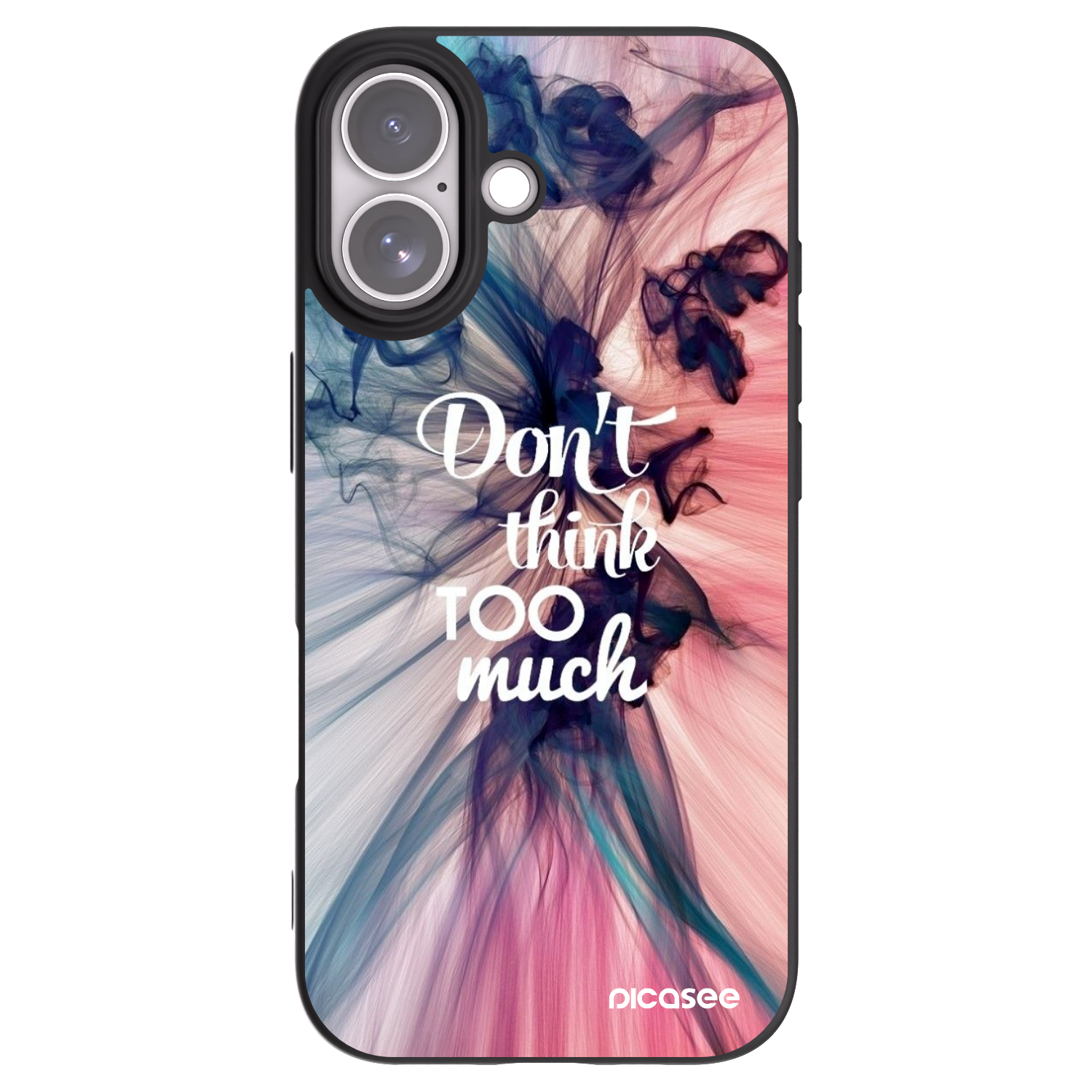 Picasee silikonový černý obal pro Apple iPhone 17 - Nemysli tolik