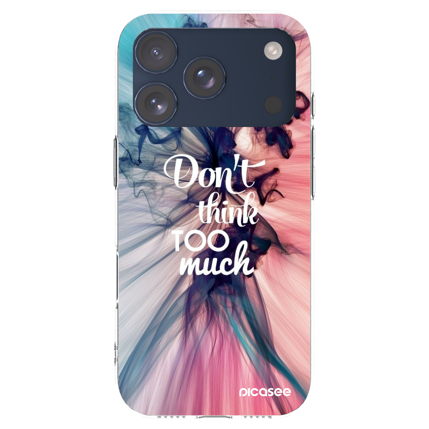 Picasee silikonový průhledný obal pro Apple iPhone 17 Pro - Nemysli tolik
