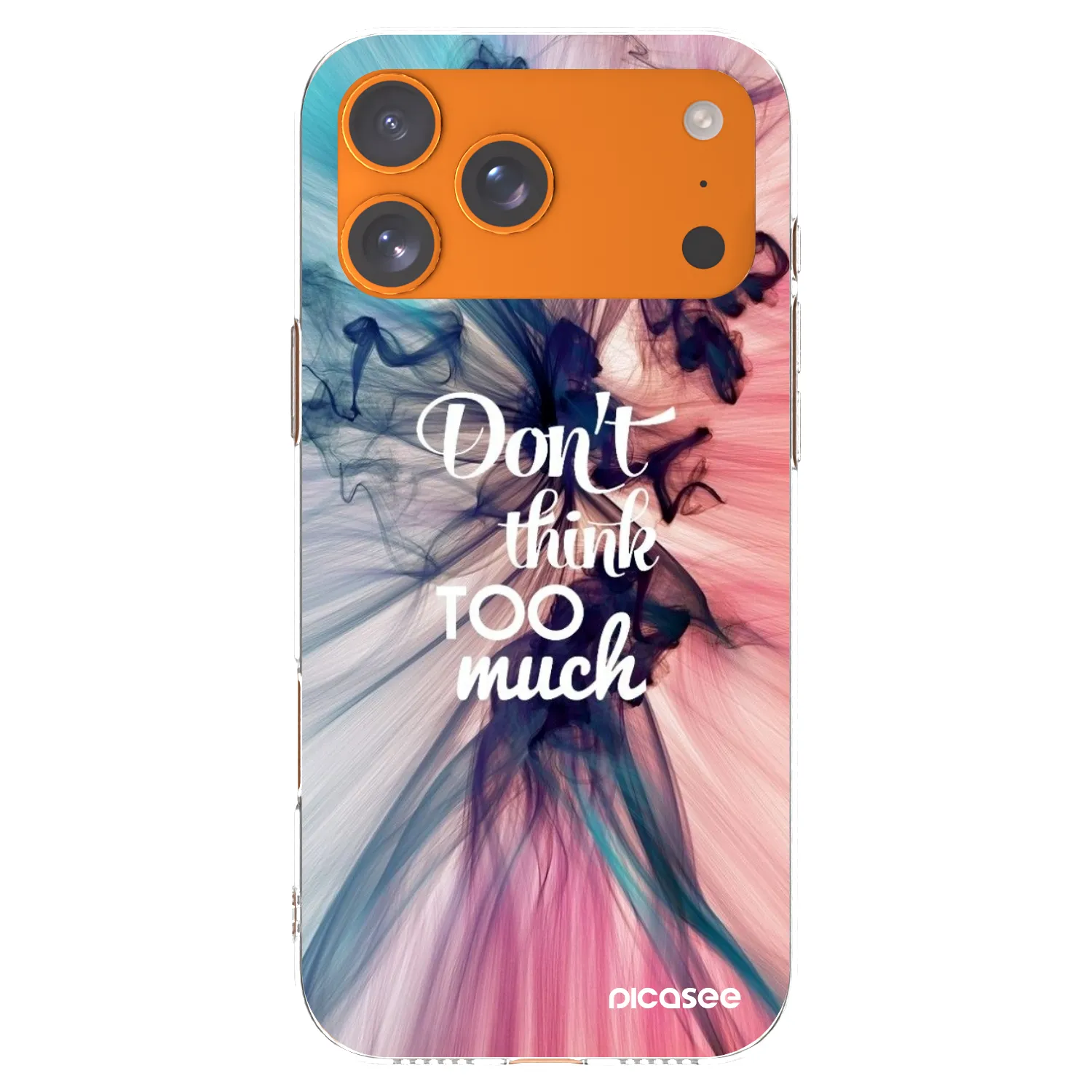 Picasee silikonový průhledný obal pro Apple iPhone 17 Pro Max - Nemysli tolik