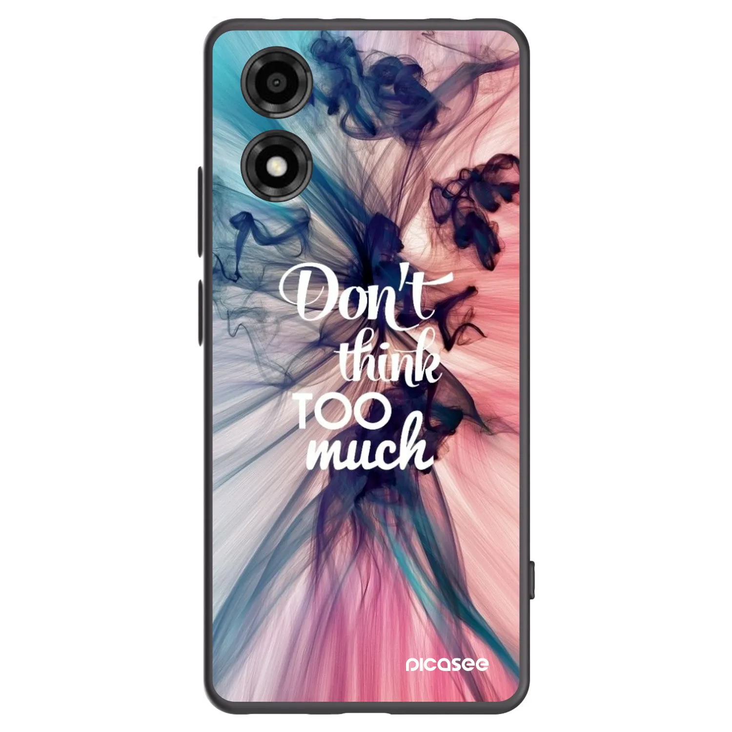 Picasee silikonový černý obal pro Motorola Moto E14 - Nemysli tolik
