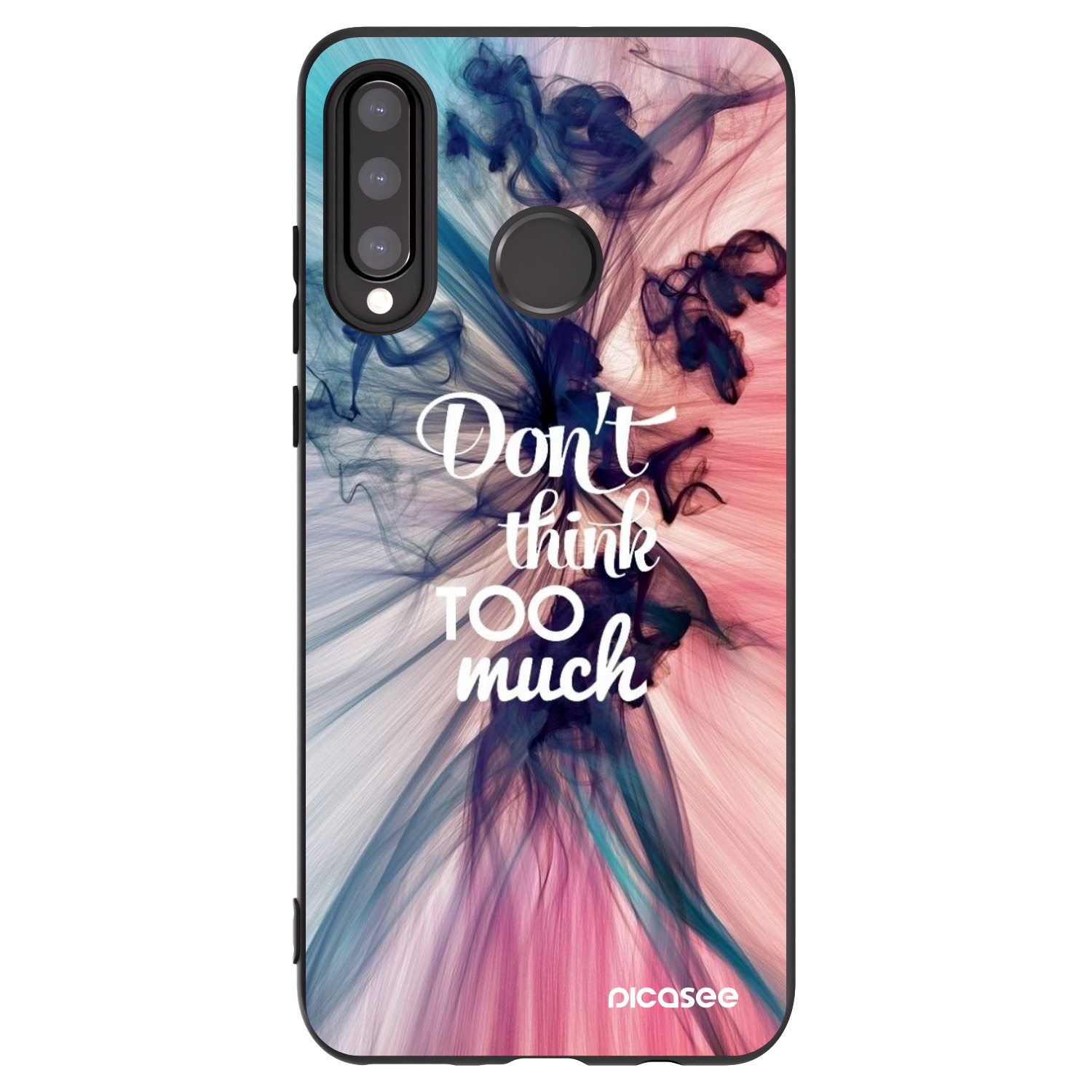 Picasee silikonový černý obal pro Huawei P30 Lite - Nemysli tolik
