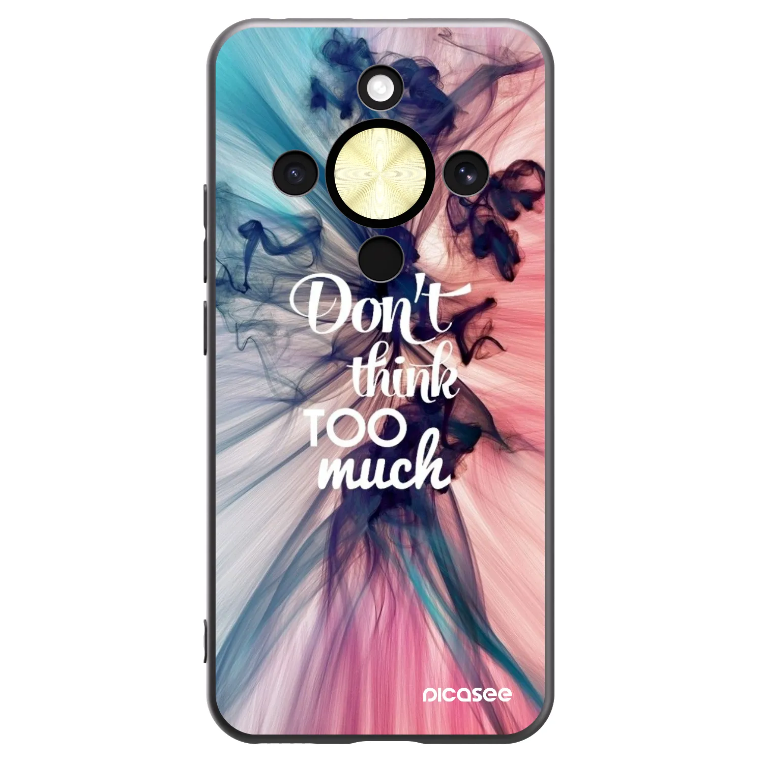 Picasee silikonový černý obal pro Honor Magic8 Lite 5G - Nemysli tolik