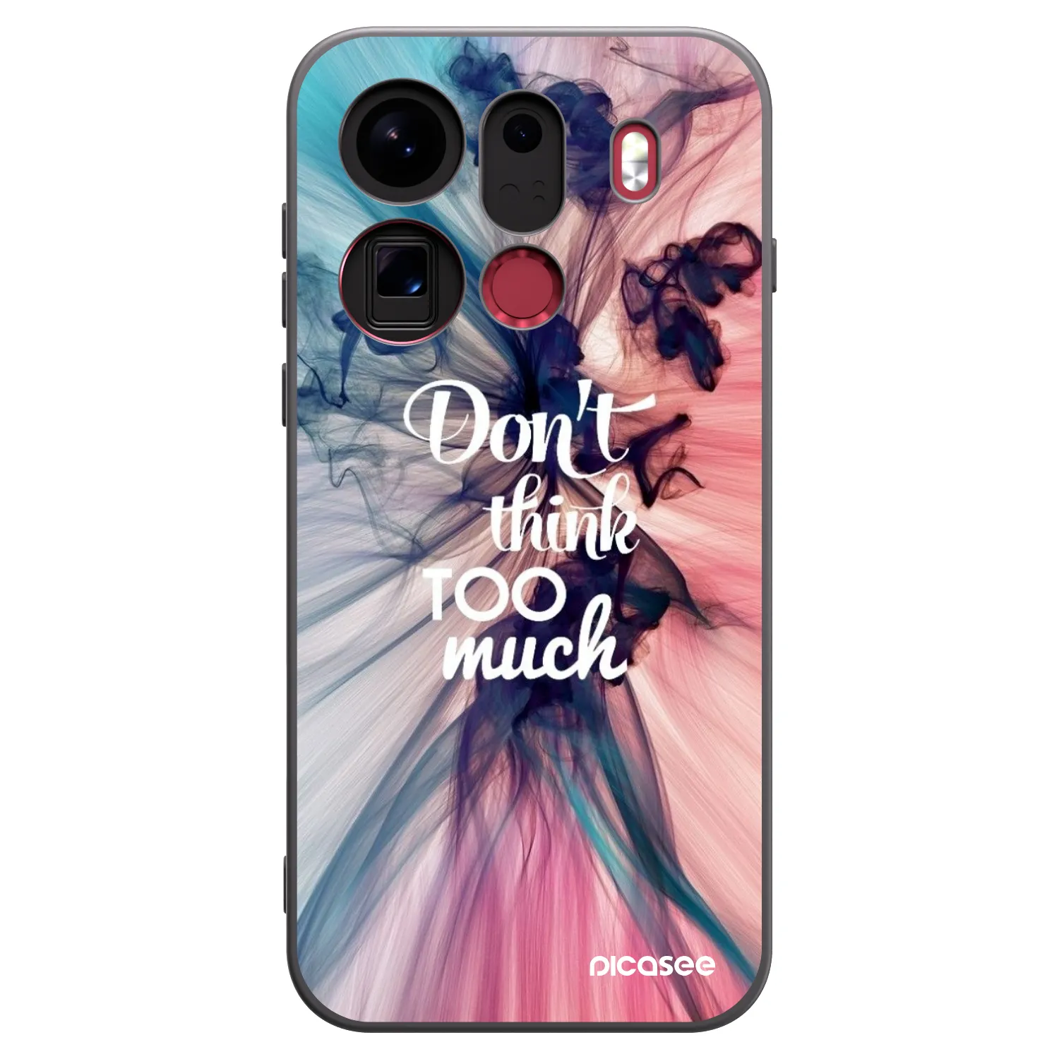 Picasee silikonový černý obal pro OPPO Find X9 Pro - Nemysli tolik