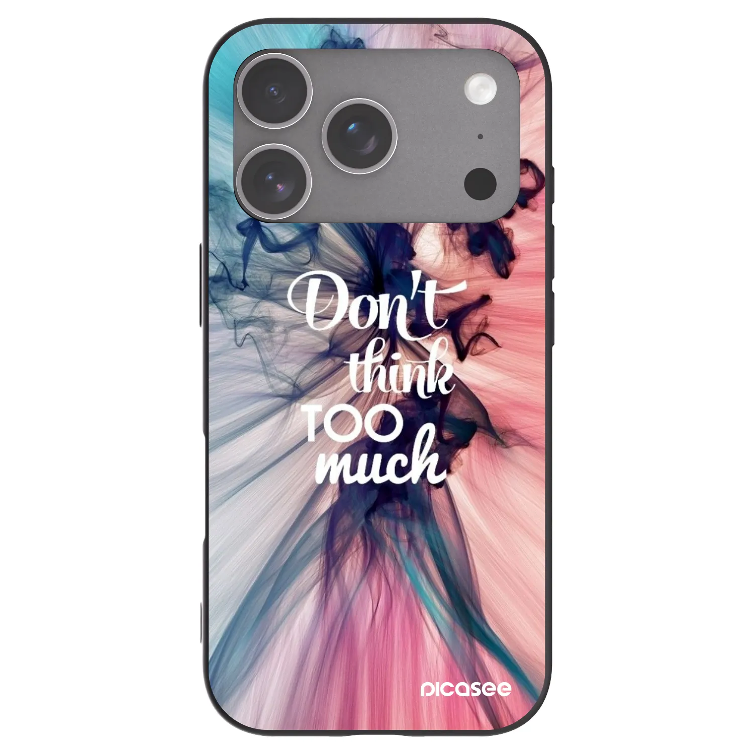 Picasee silikonový černý obal pro Apple iPhone 18 Pro - Nemysli tolik