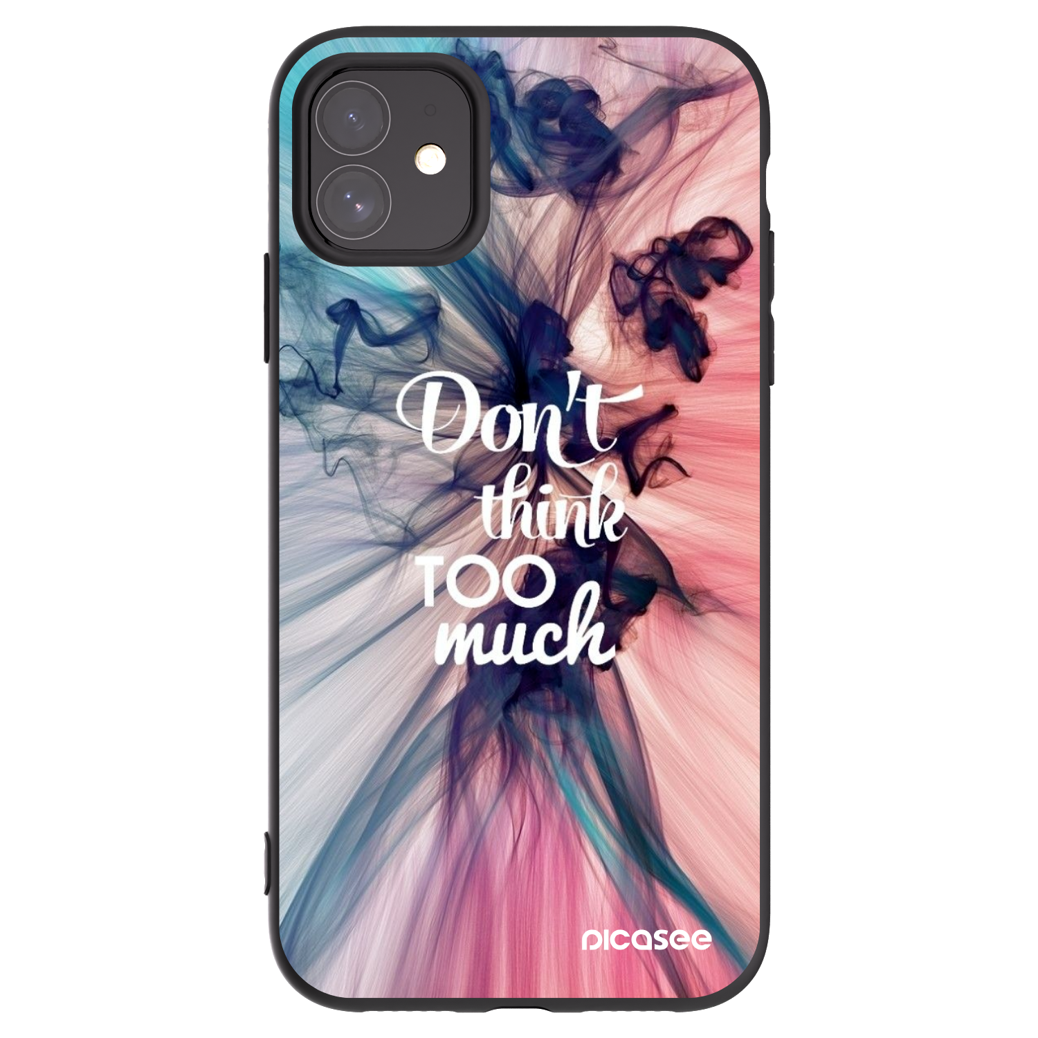 Picasee silikonový černý obal pro Apple iPhone 11 - Nemysli tolik
