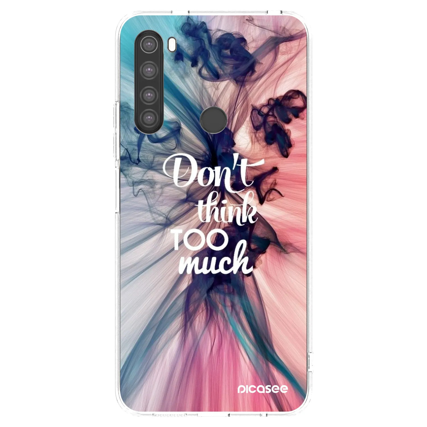 Picasee silikonový průhledný obal pro Xiaomi Redmi Note 8 - Nemysli tolik
