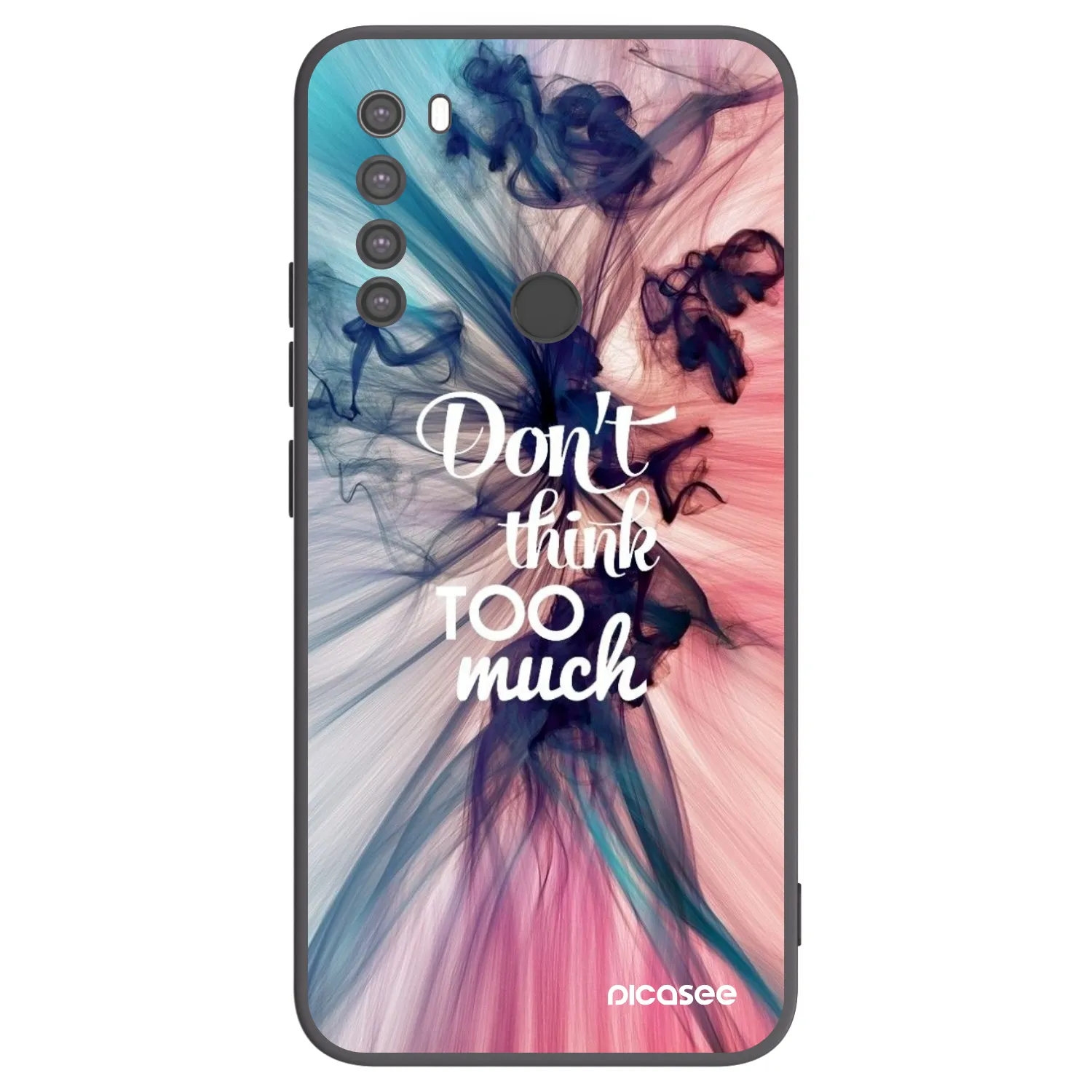 Picasee silikonový černý obal pro Xiaomi Redmi Note 8 - Nemysli tolik