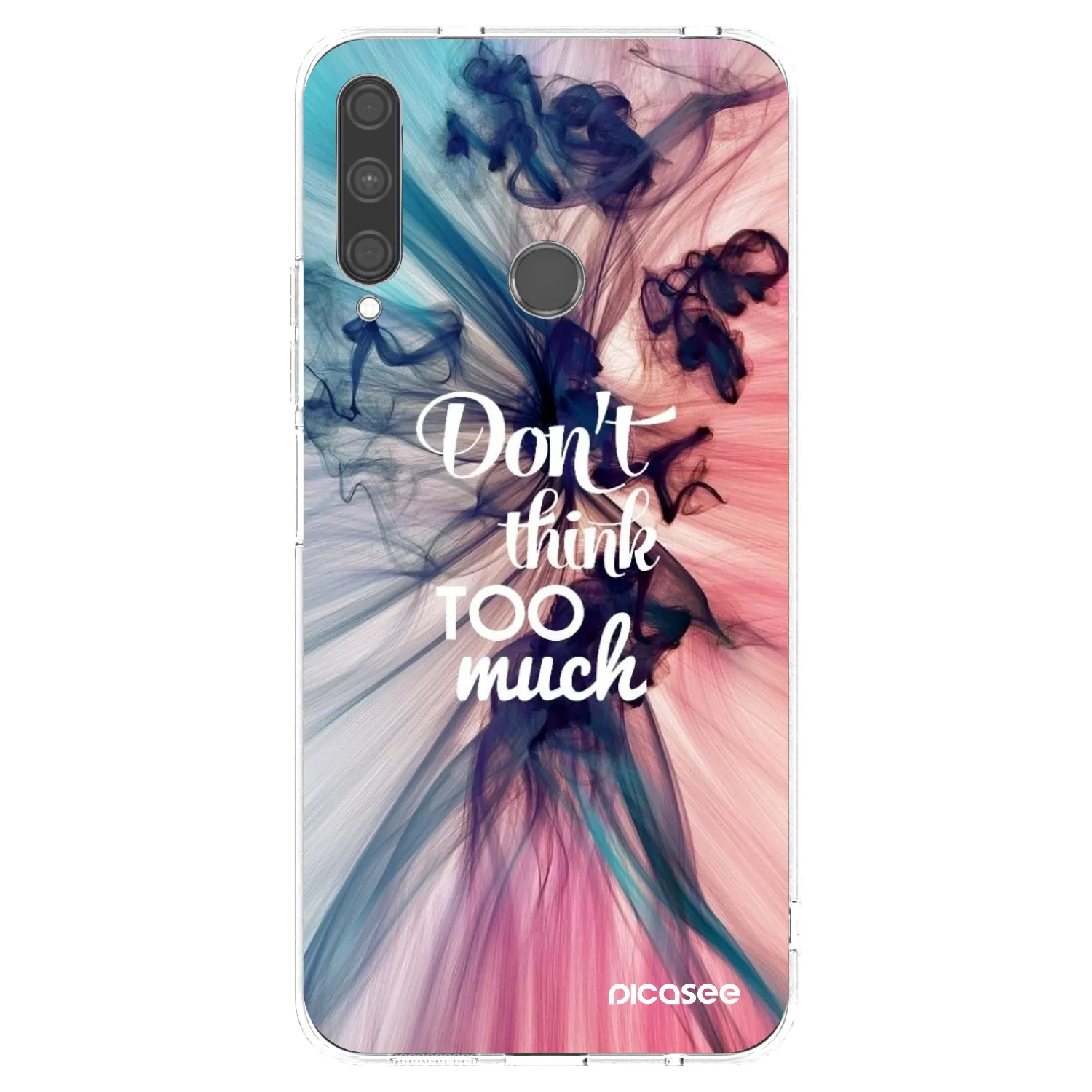 Picasee silikonový průhledný obal pro Huawei P40 Lite E - Nemysli tolik