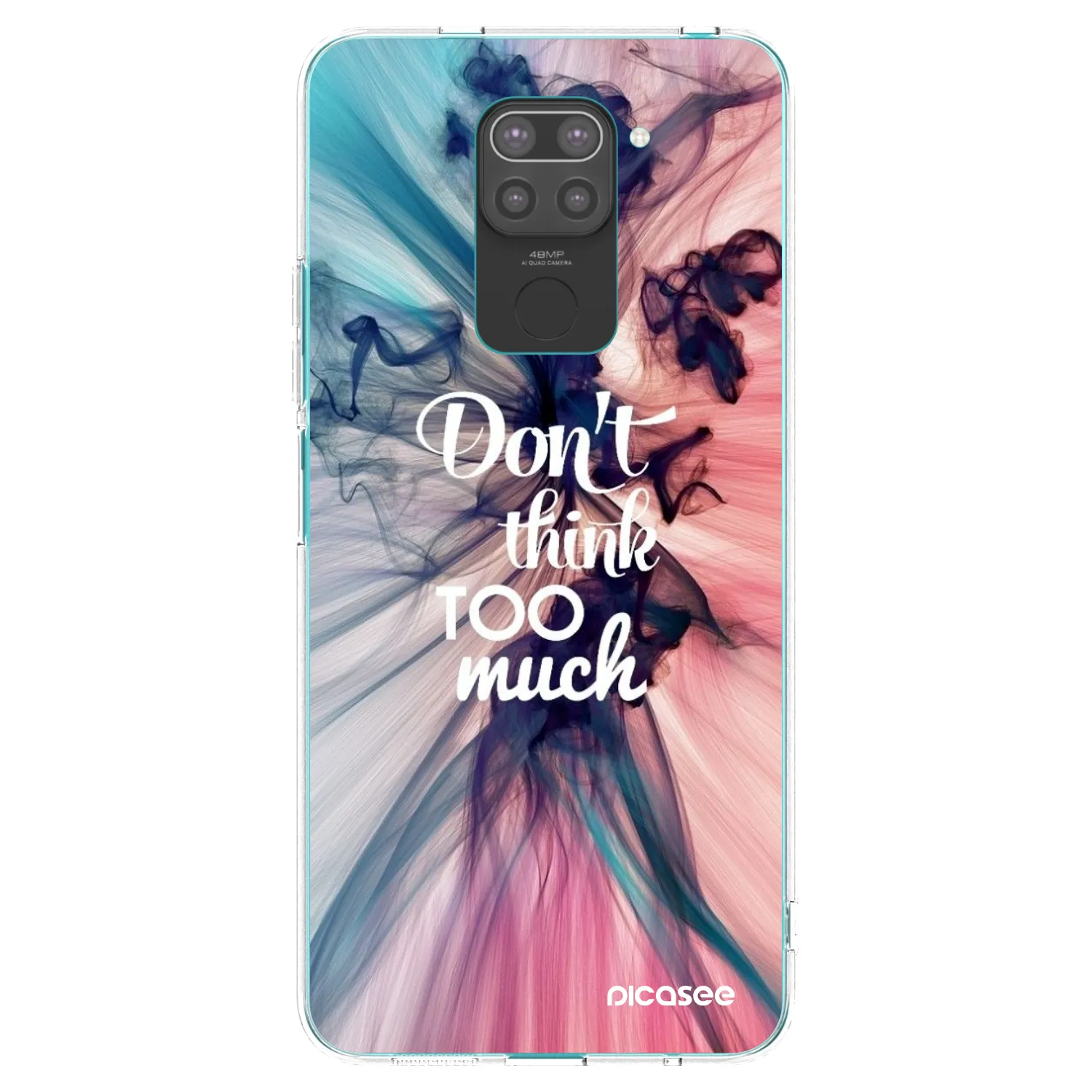 Picasee silikonový černý obal pro Xiaomi Redmi Note 9 - Nemysli tolik