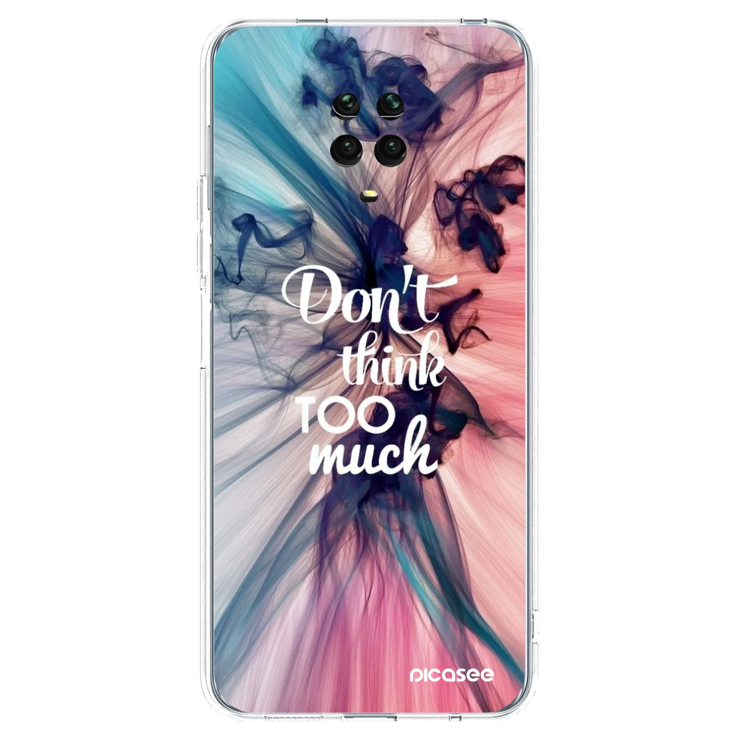 Picasee silikonový průhledný obal pro Xiaomi Redmi Note 9S - Nemysli tolik