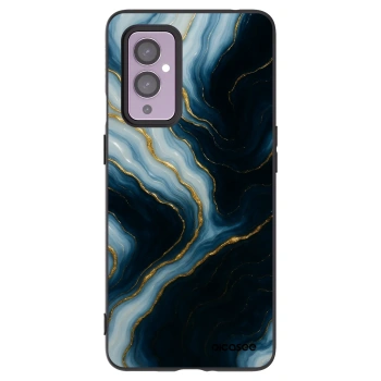Picasee silikonový černý obal pro OnePlus 9 - Luna