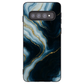 Picasee silikonový černý obal pro Samsung Galaxy S10 G973 - Luna