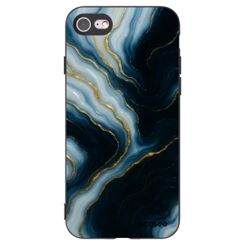 Picasee silikonový černý obal pro Apple iPhone SE 2020 - Luna