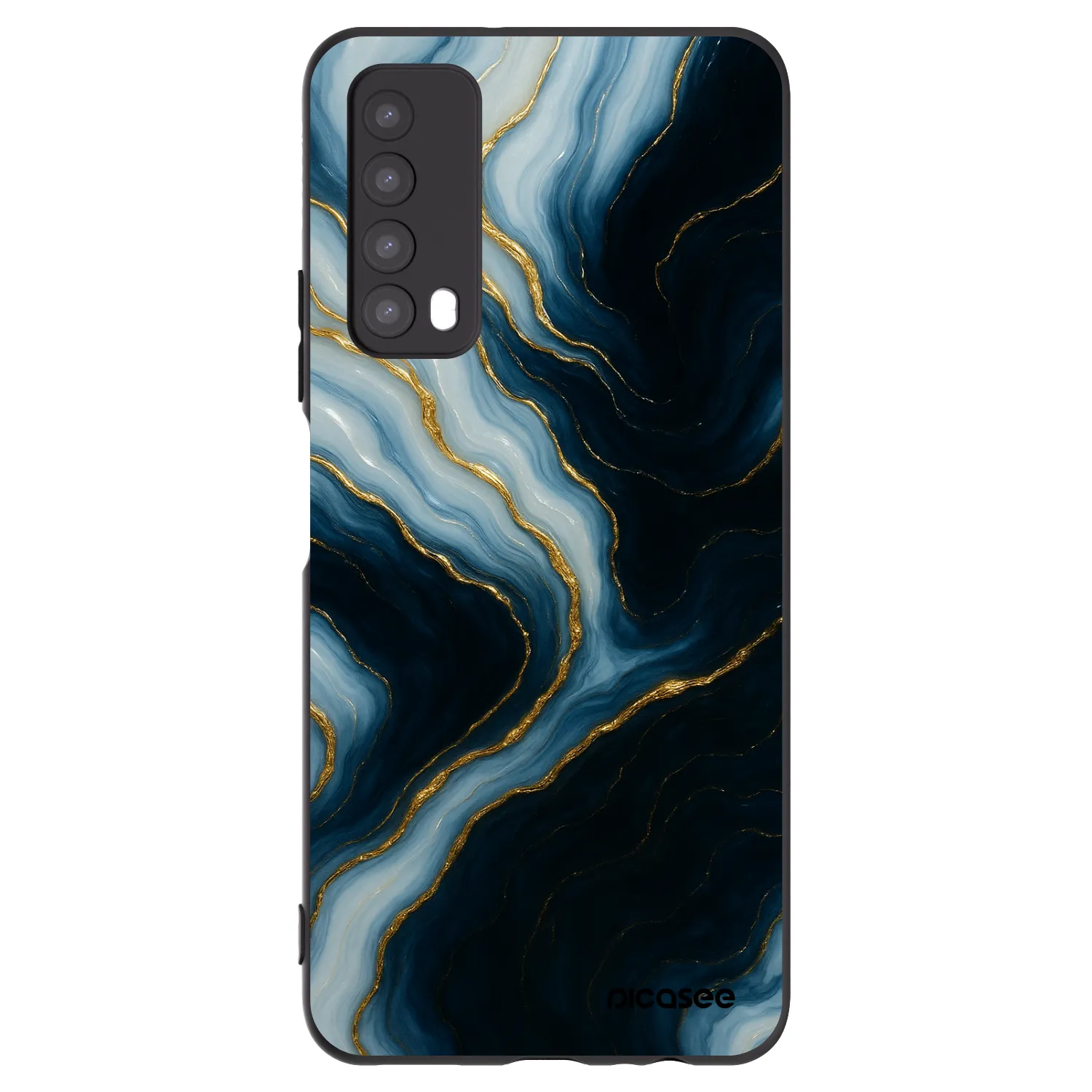 Picasee silikonový černý obal pro Huawei P Smart 2021 - Luna