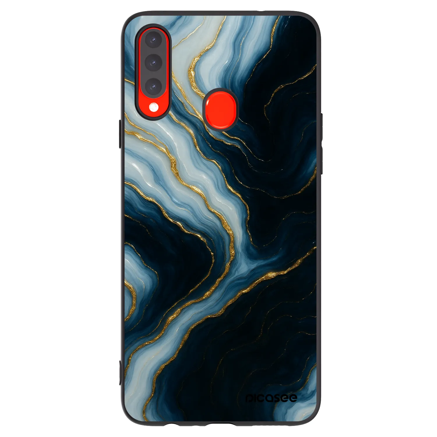 Picasee silikonový černý obal pro Samsung Galaxy A20s - Luna
