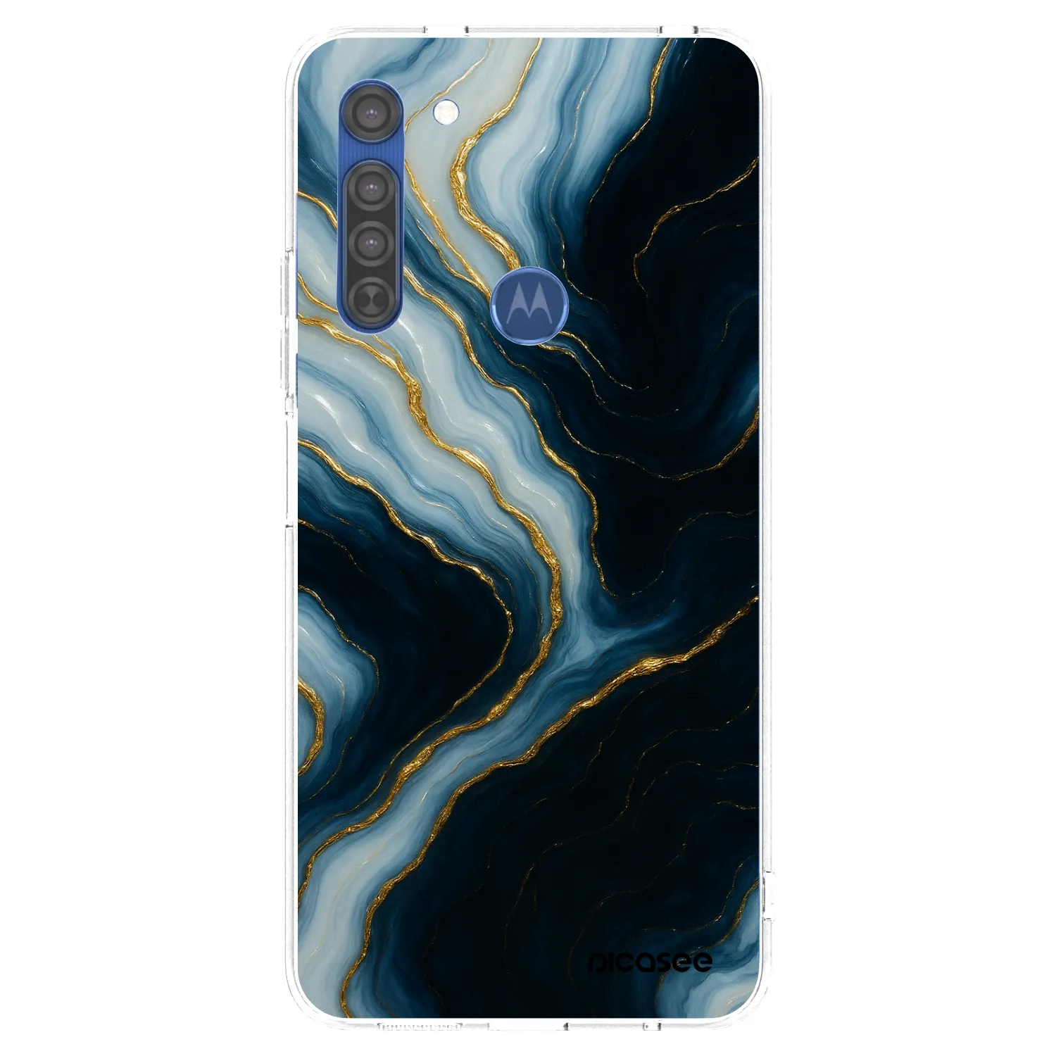 Picasee silikonový průhledný obal pro Motorola Moto G8 - Luna