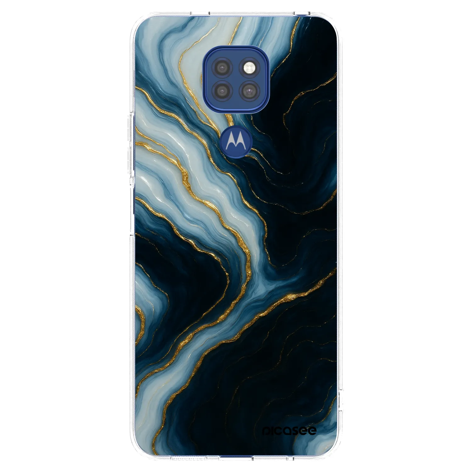 Picasee silikonový průhledný obal pro Motorola Moto G9 Play - Luna