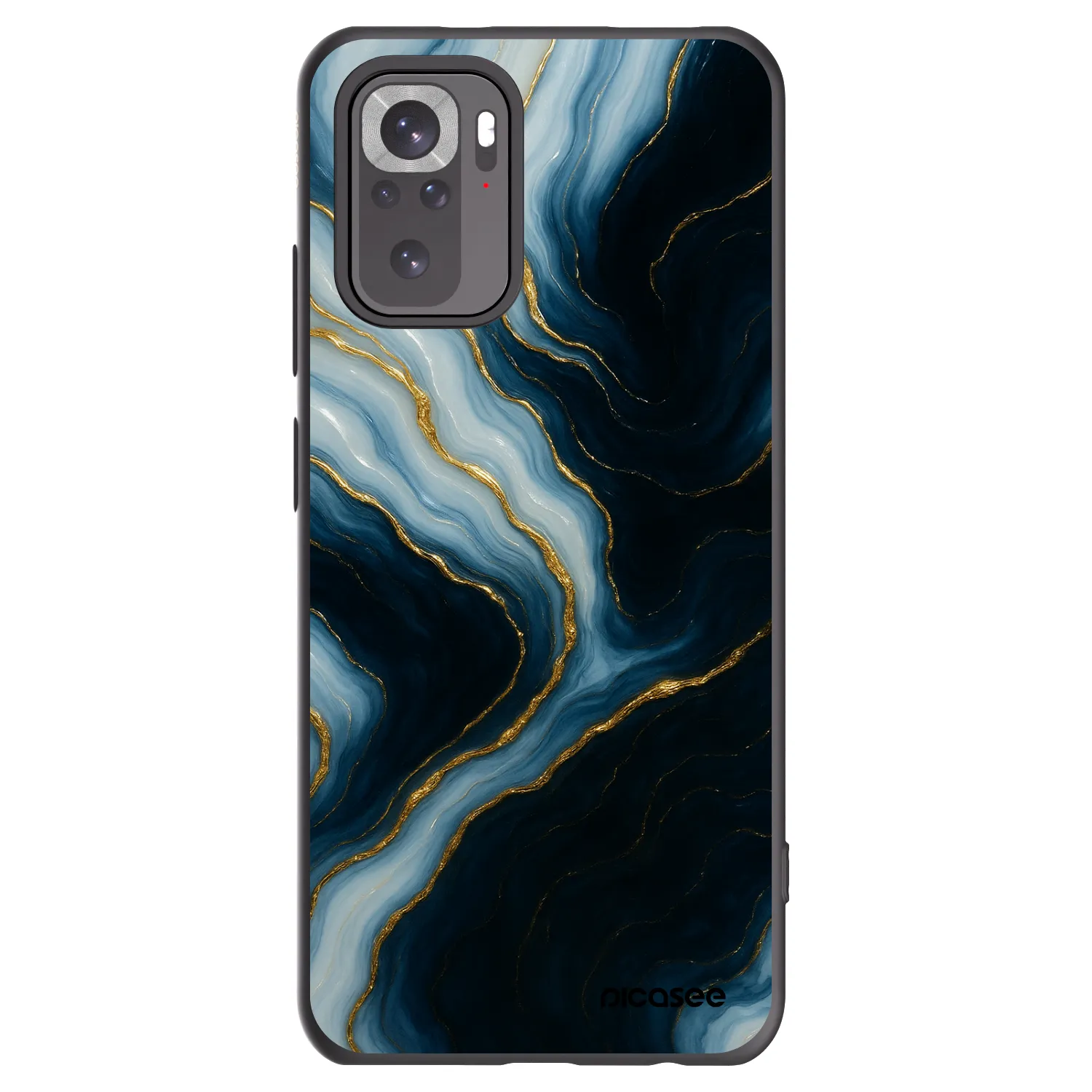 Picasee silikonový černý obal pro Xiaomi Redmi Note 10 - Luna