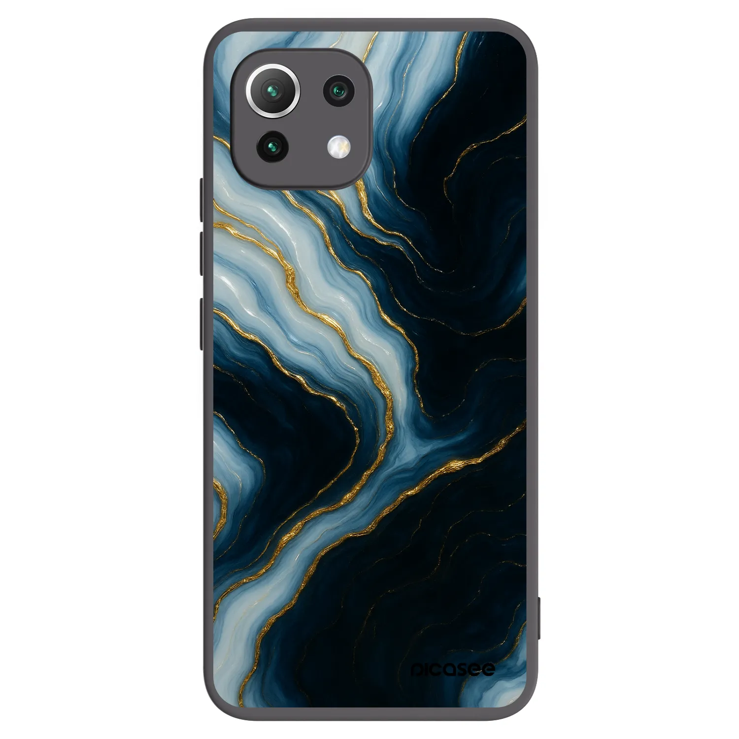 Picasee silikonový černý obal pro Xiaomi Mi 11 Lite - Luna