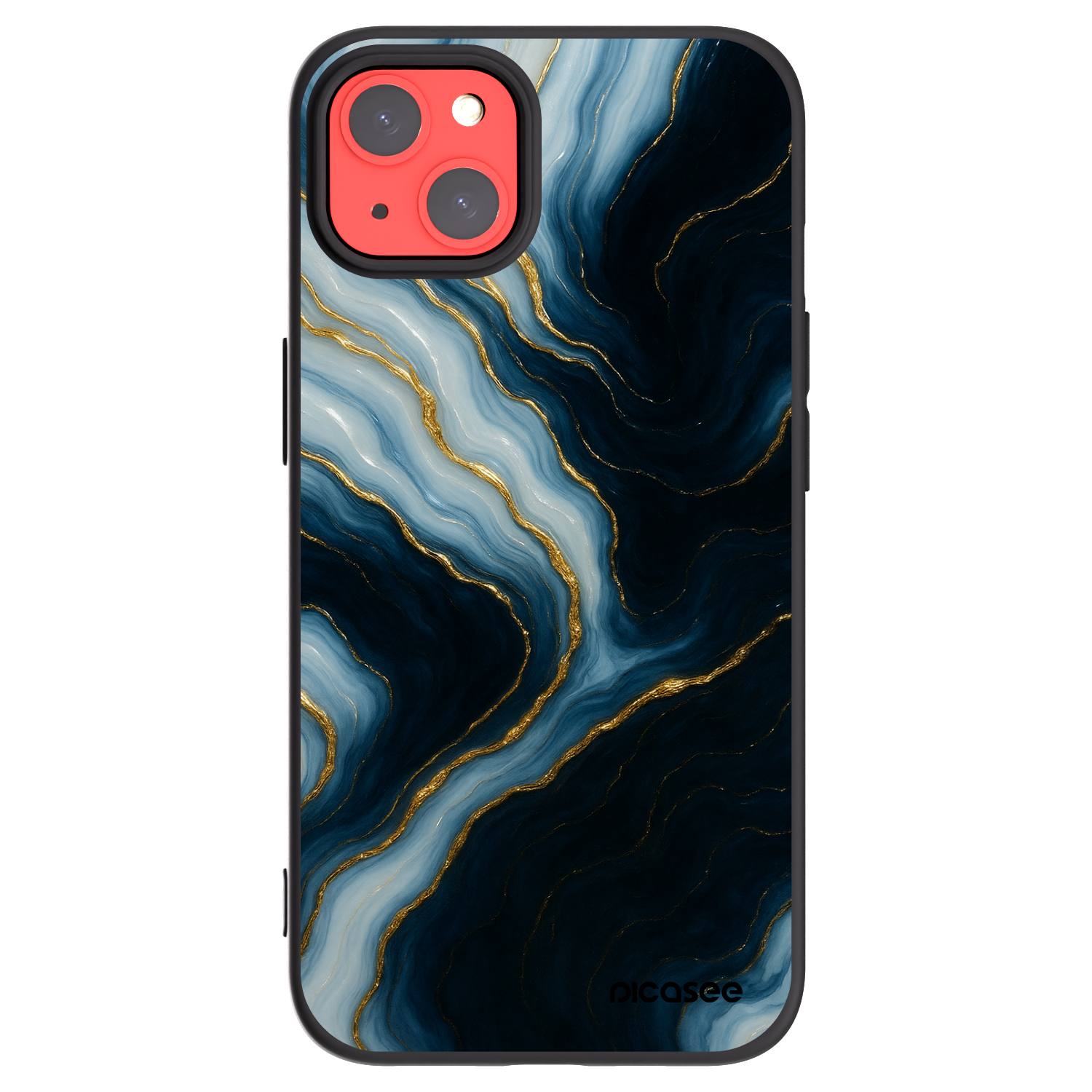 Picasee silikonový černý obal pro Apple iPhone 13 - Luna