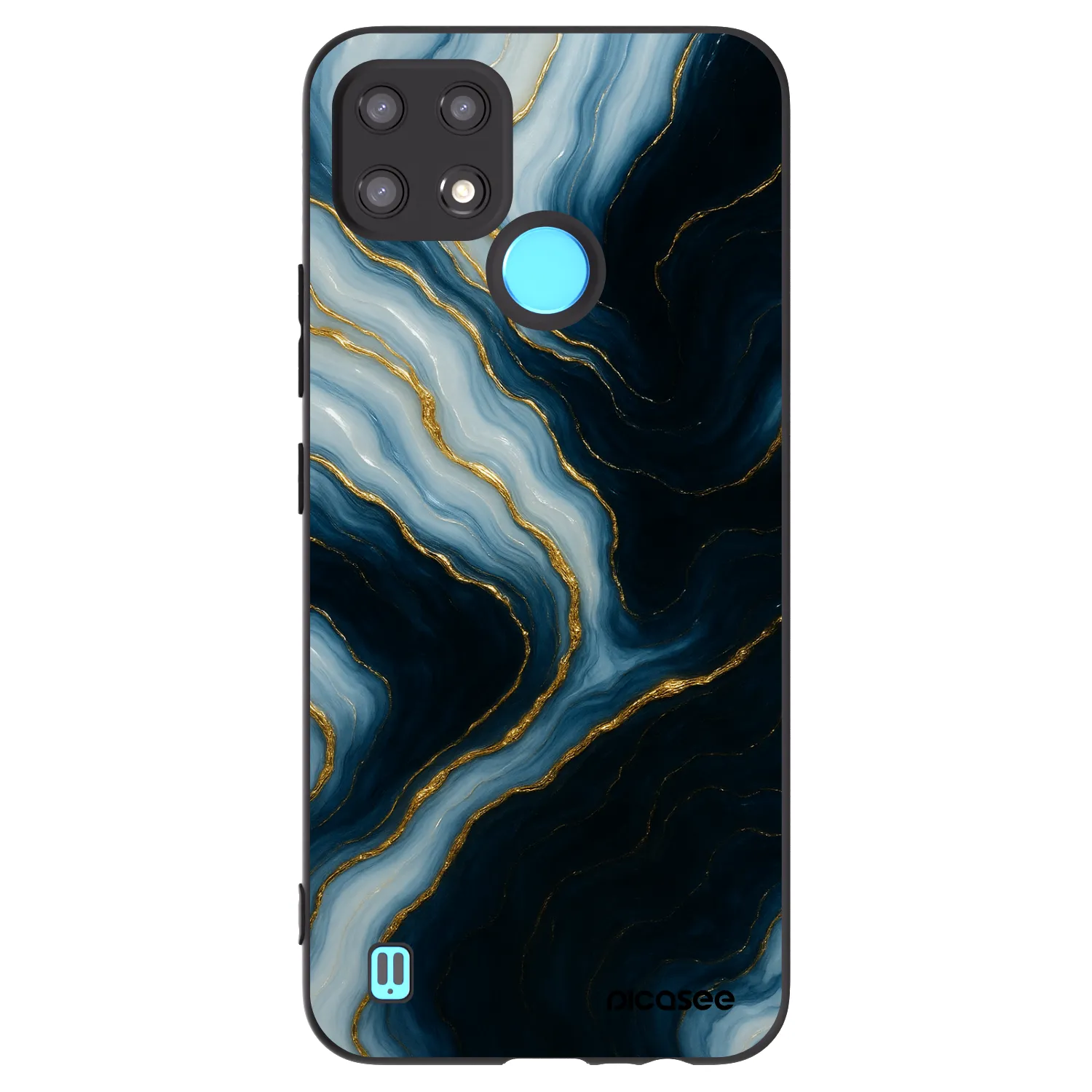 Picasee silikonový černý obal pro Realme C21 - Luna