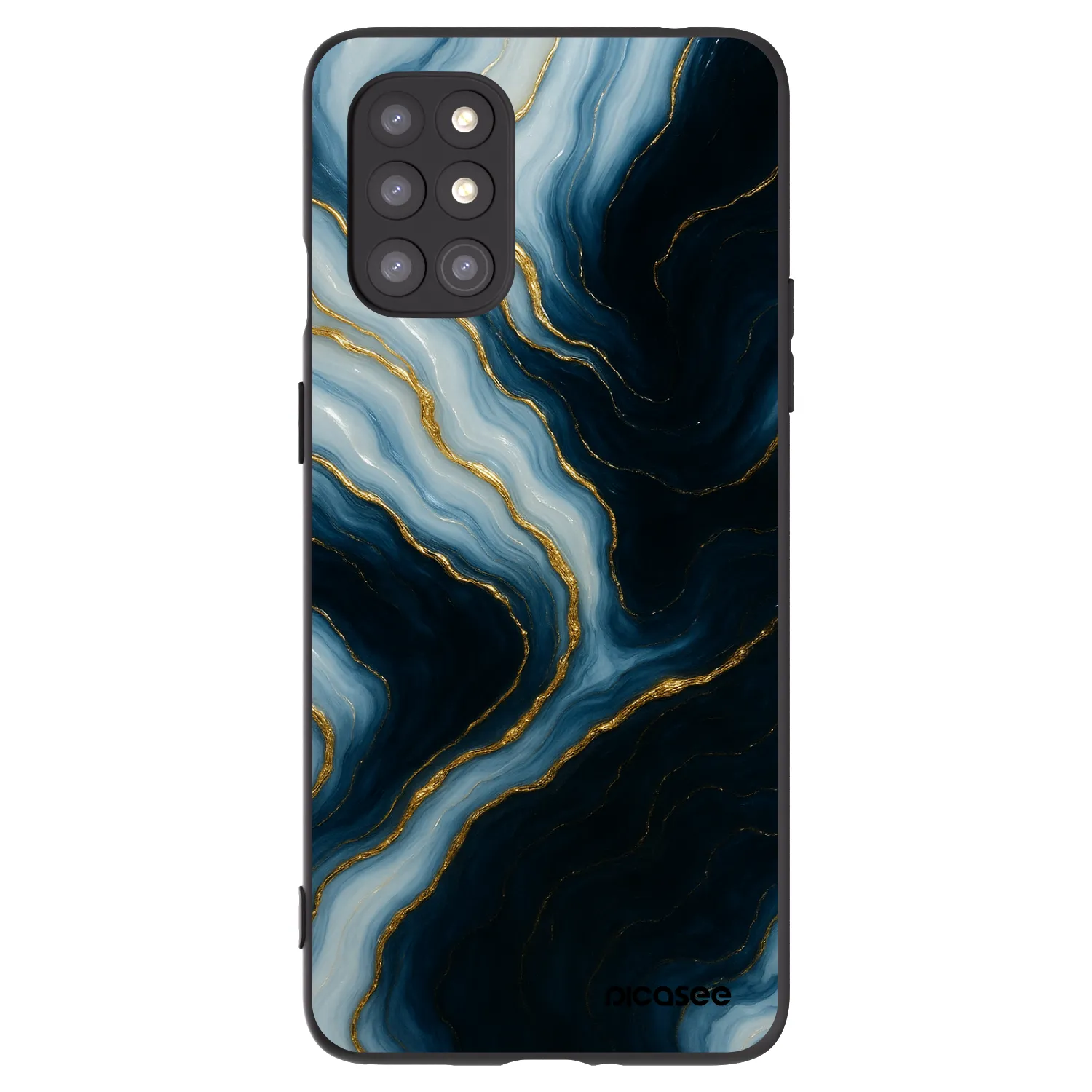 Picasee silikonový černý obal pro OnePlus 8T - Luna
