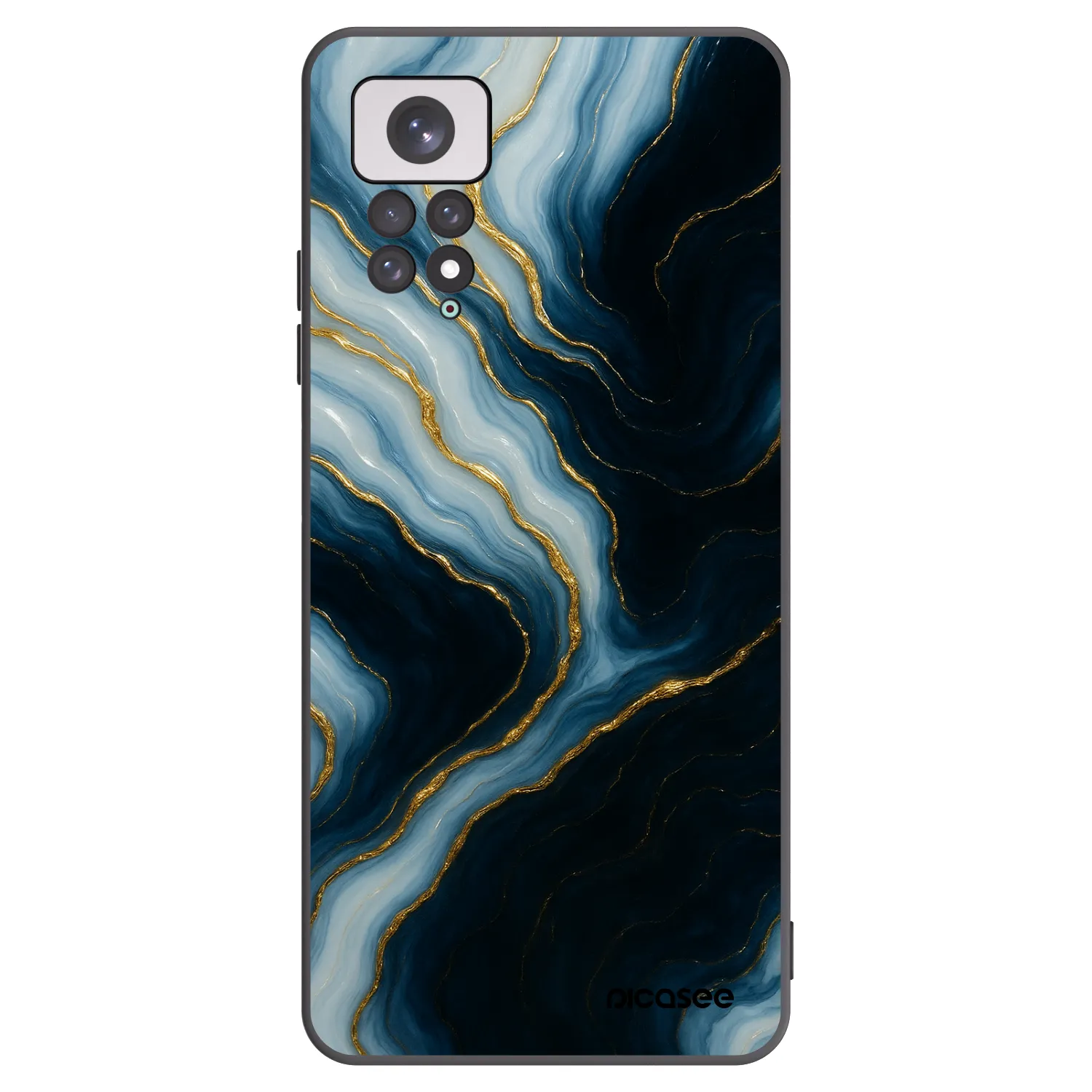 Picasee silikonový černý obal pro Xiaomi Redmi Note 11 - Luna
