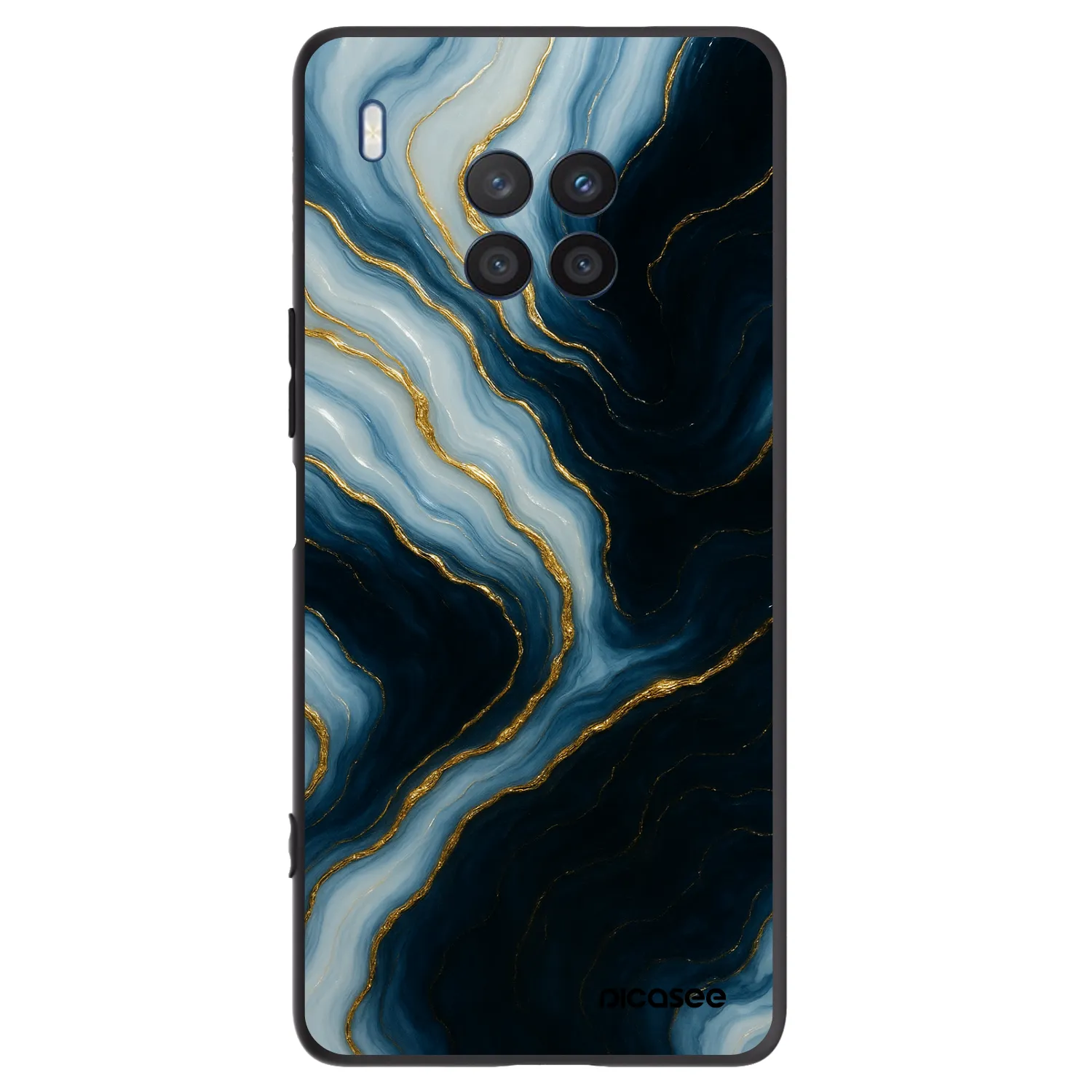 Picasee silikonový černý obal pro Honor 50 Lite - Luna