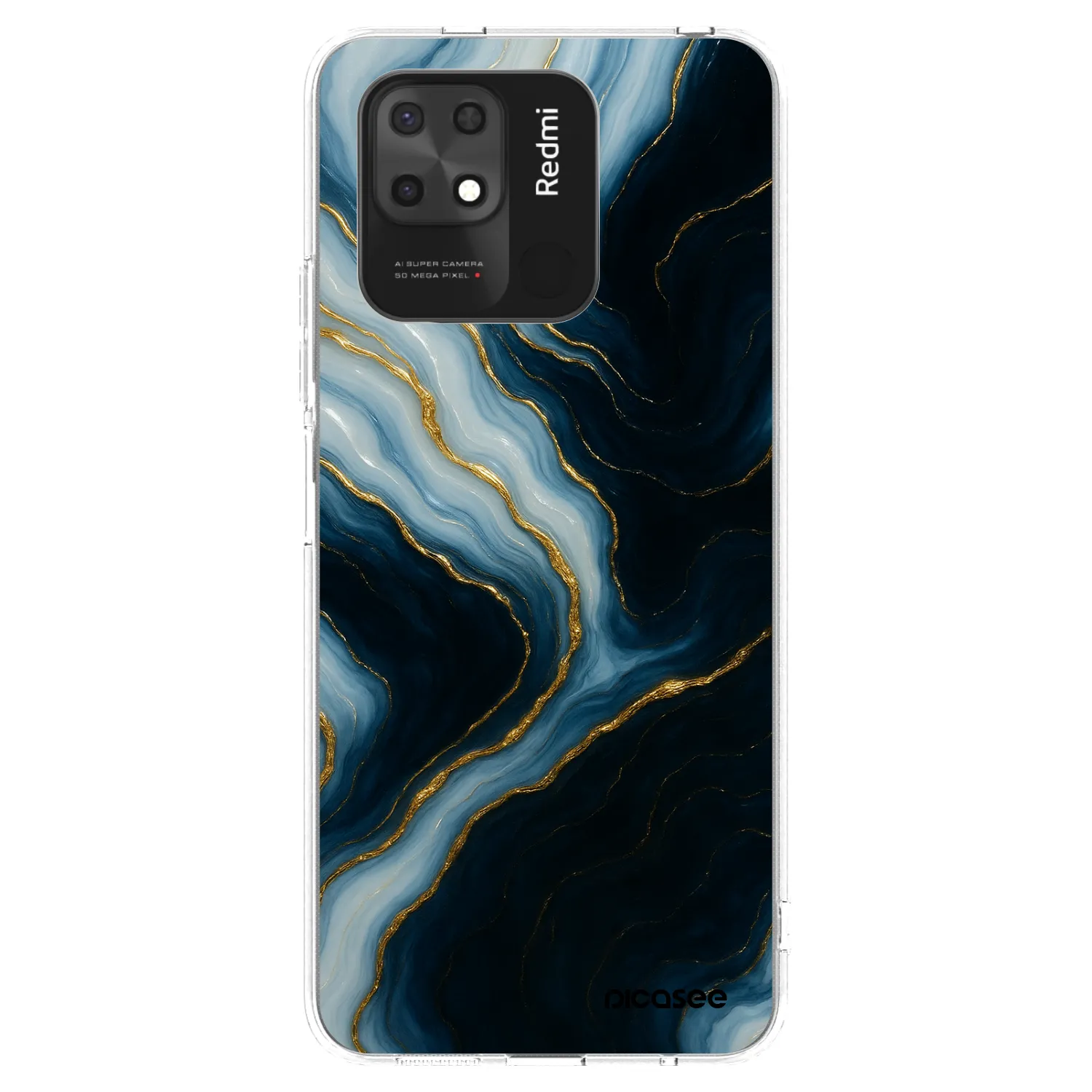 Picasee silikonový průhledný obal pro Xiaomi Redmi 10C - Luna