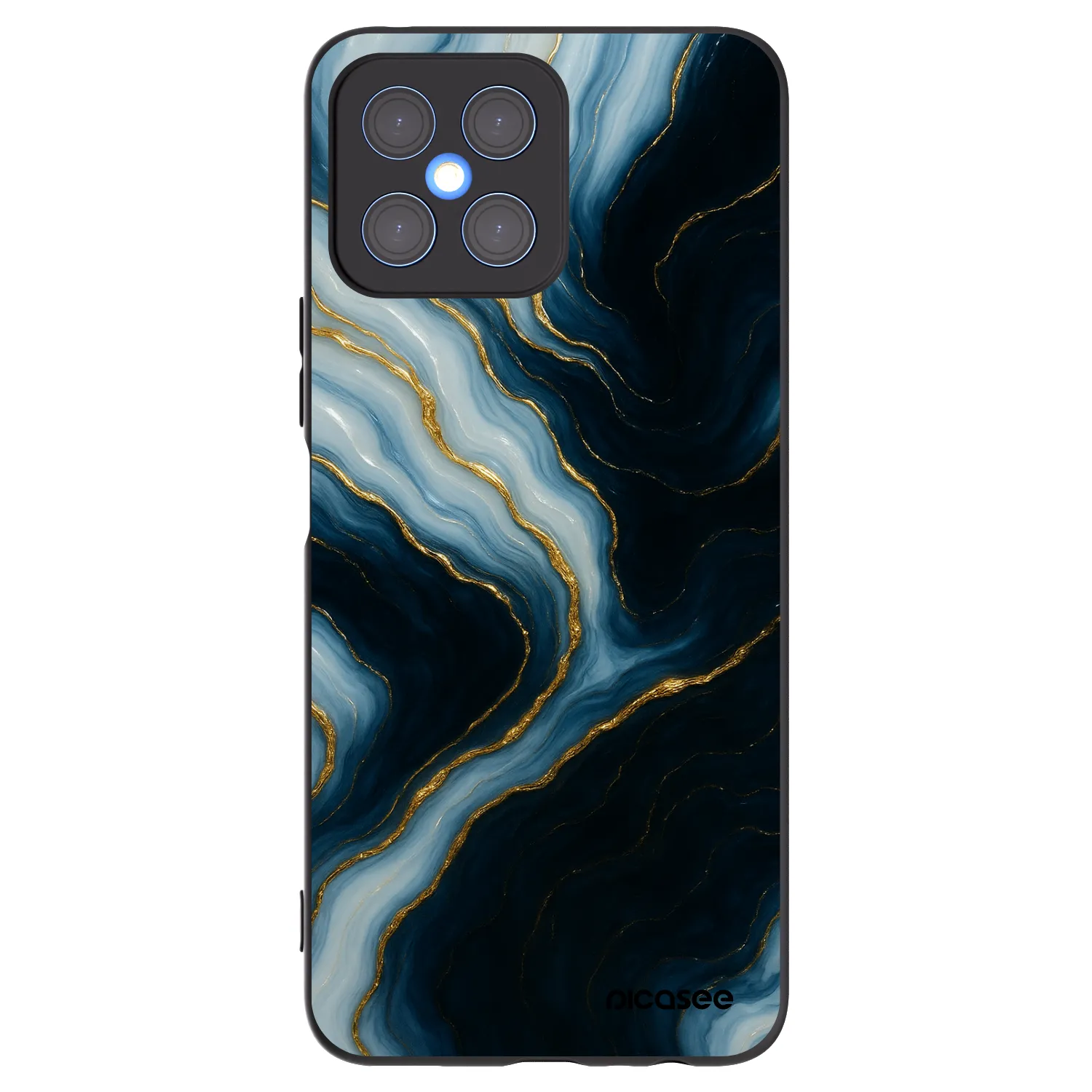 Picasee silikonový černý obal pro Honor X8 4G - Luna