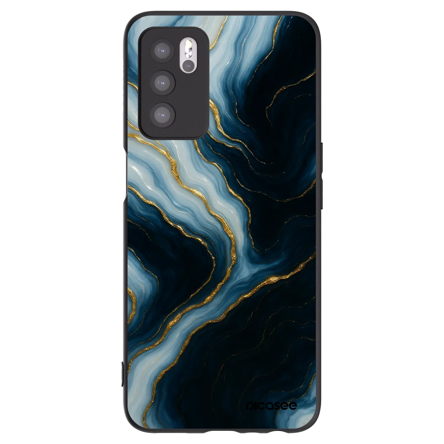 Picasee silikonový černý obal pro OPPO A16s - Luna