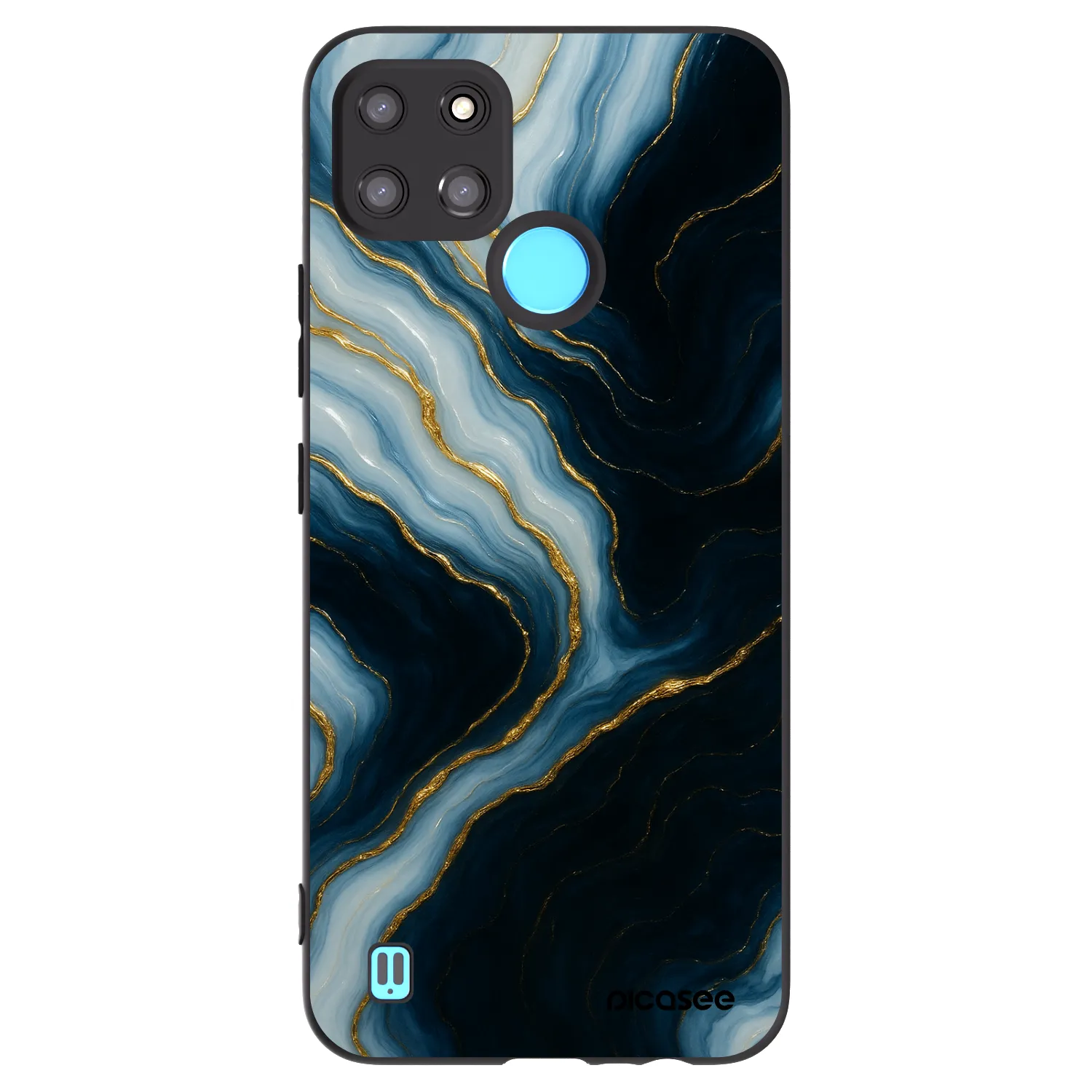 Picasee silikonový černý obal pro Realme C21Y - Luna