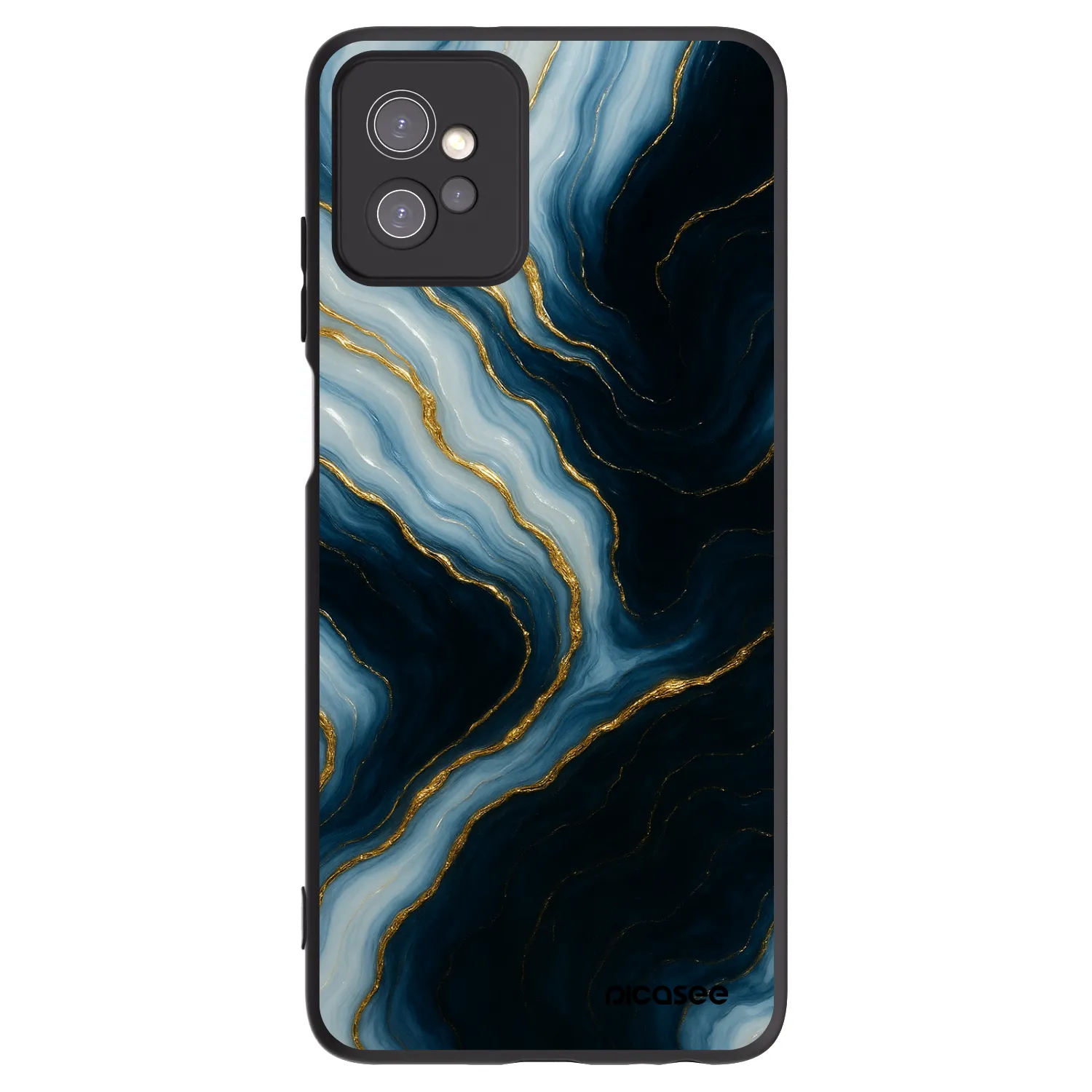 Picasee silikonový černý obal pro Motorola Moto G32 - Luna