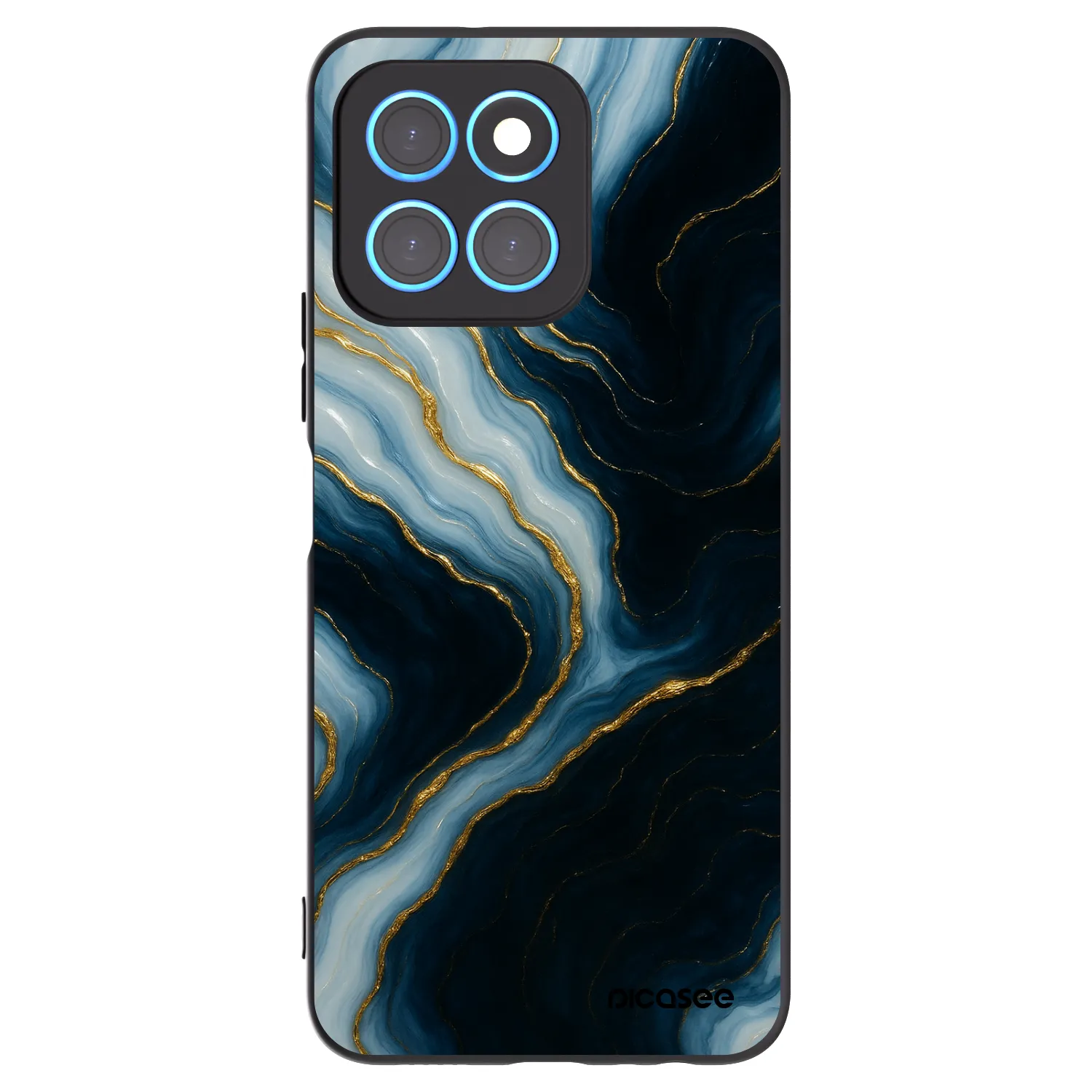 Picasee silikonový černý obal pro Honor X8 5G - Luna