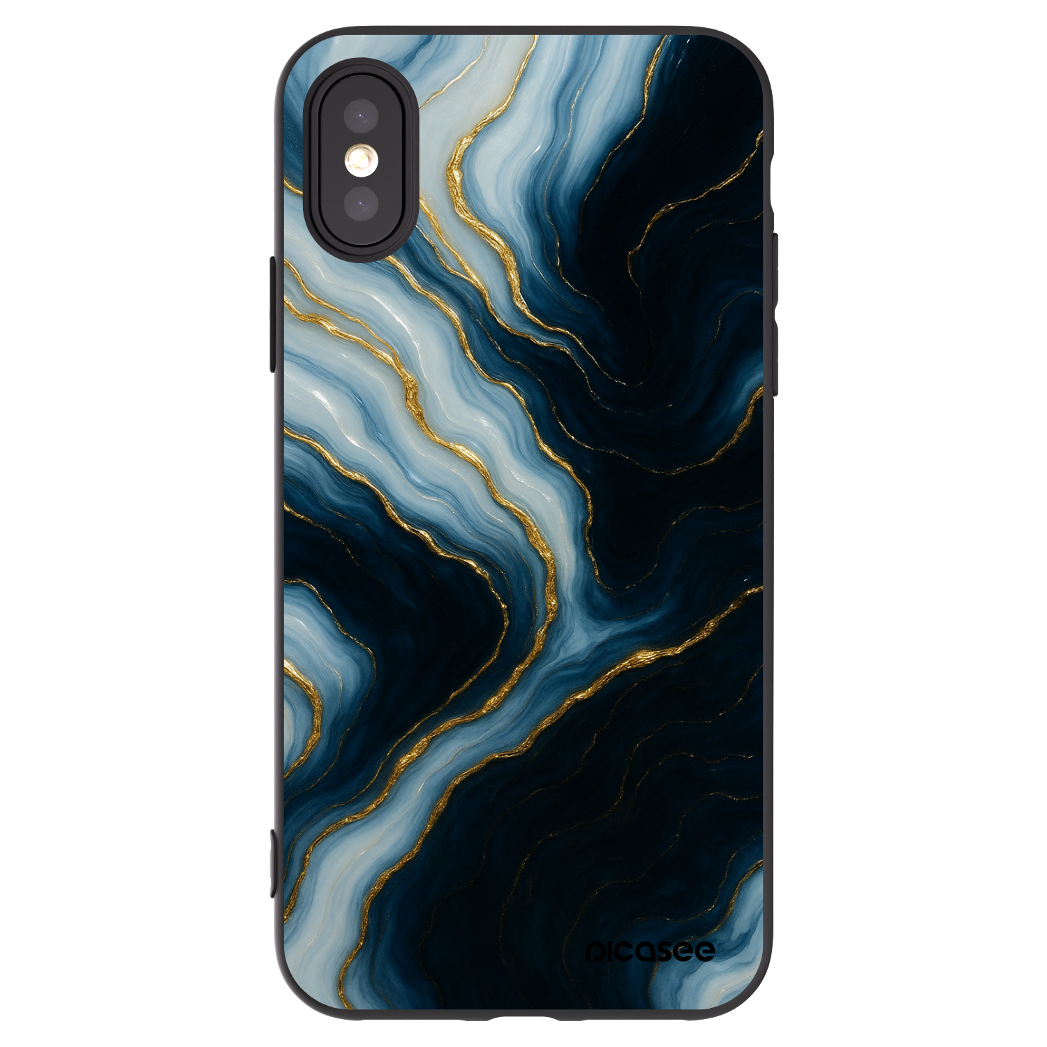 Picasee silikonový černý obal pro Apple iPhone X/XS - Luna