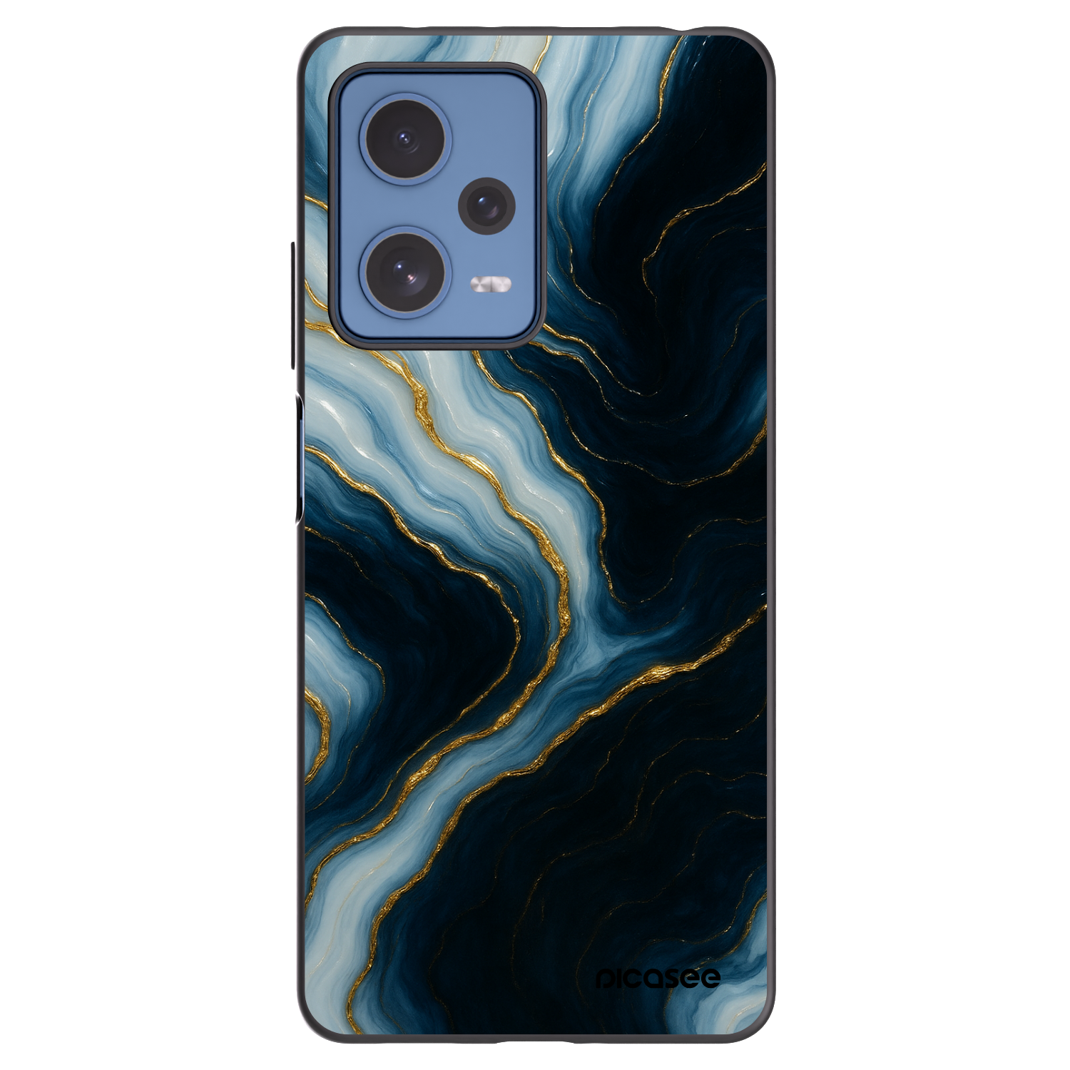 Picasee silikonový černý obal pro Xiaomi Redmi Note 12 Pro 5G - Luna