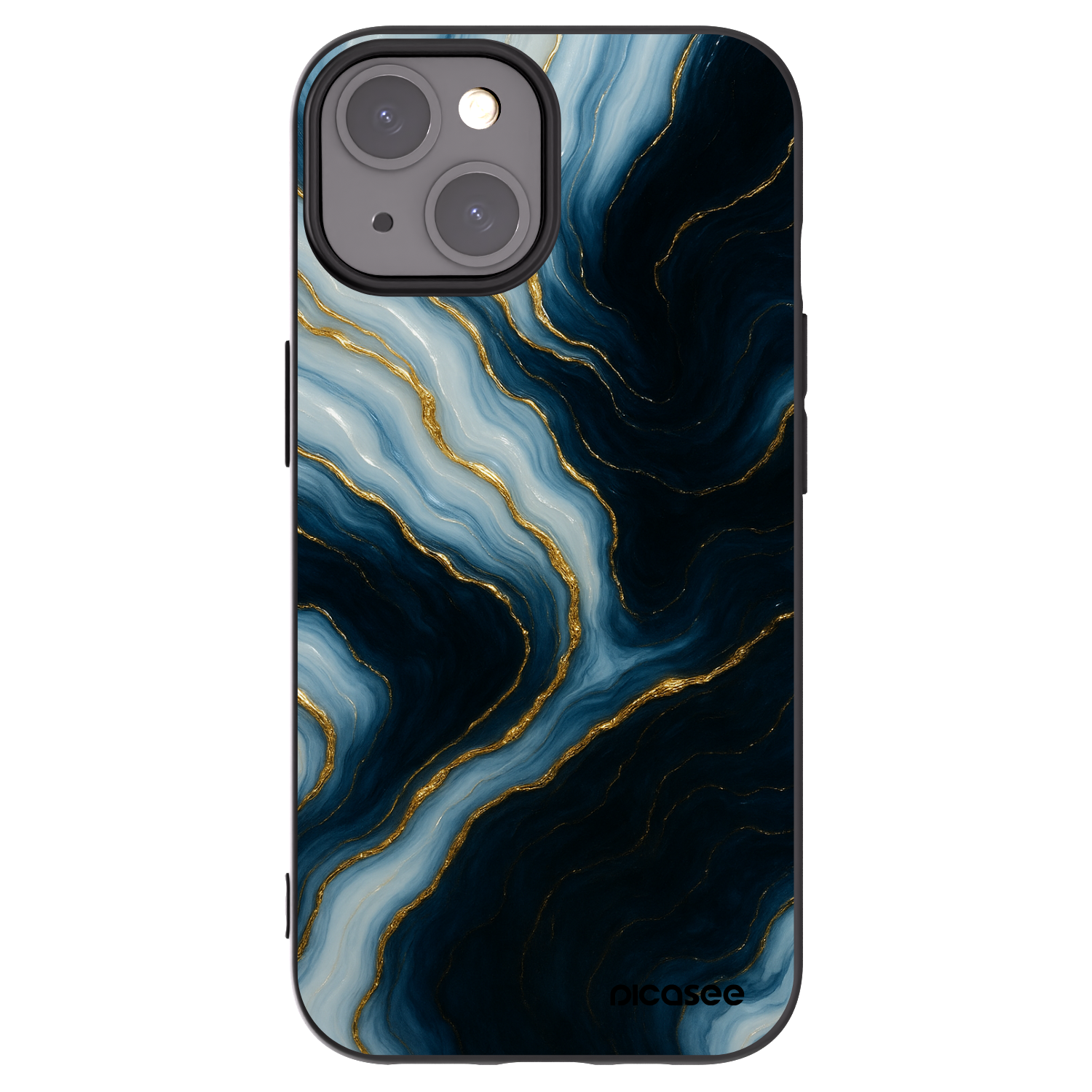 Picasee silikonový černý obal pro Apple iPhone 15 - Luna