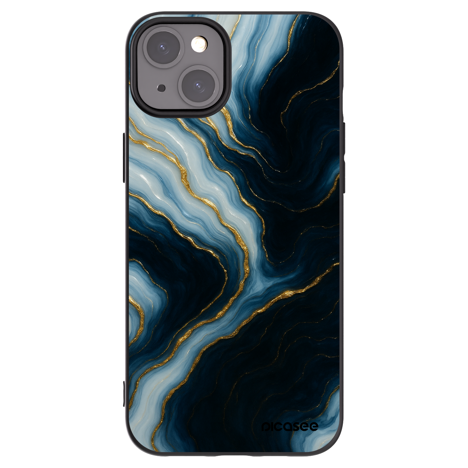 Picasee silikonový černý obal pro Apple iPhone 15 Plus - Luna
