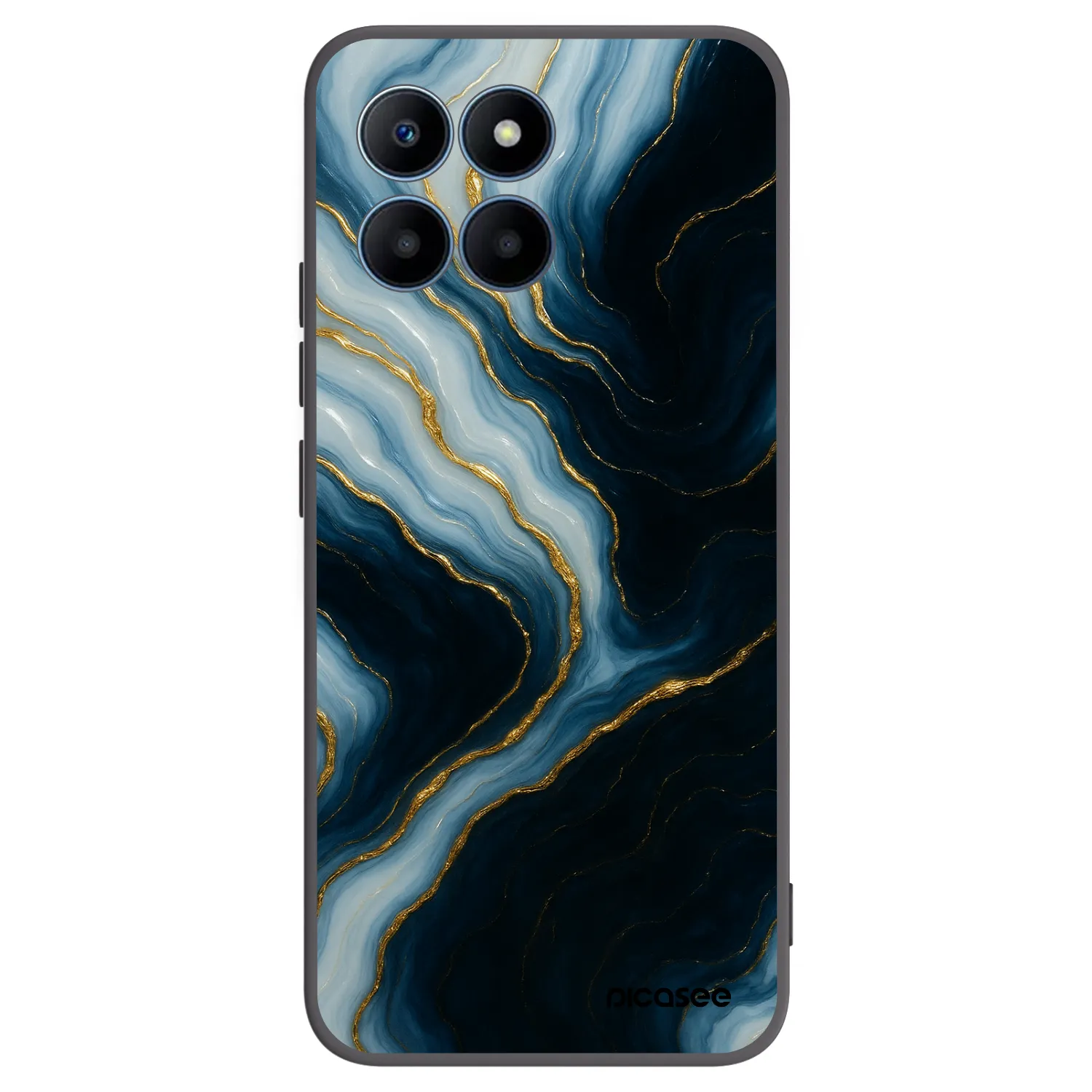 Picasee silikonový černý obal pro Honor 70 Lite - Luna