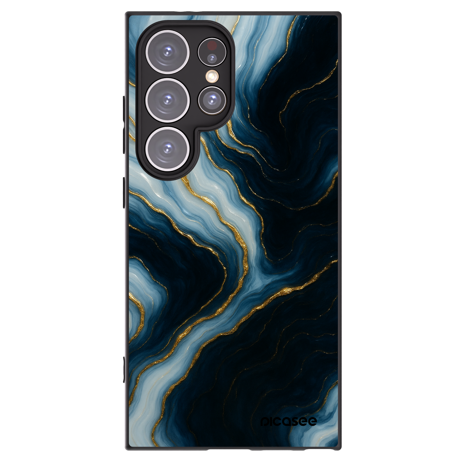 Picasee silikonový černý obal pro Samsung Galaxy S24 Ultra S928B 5G - Luna