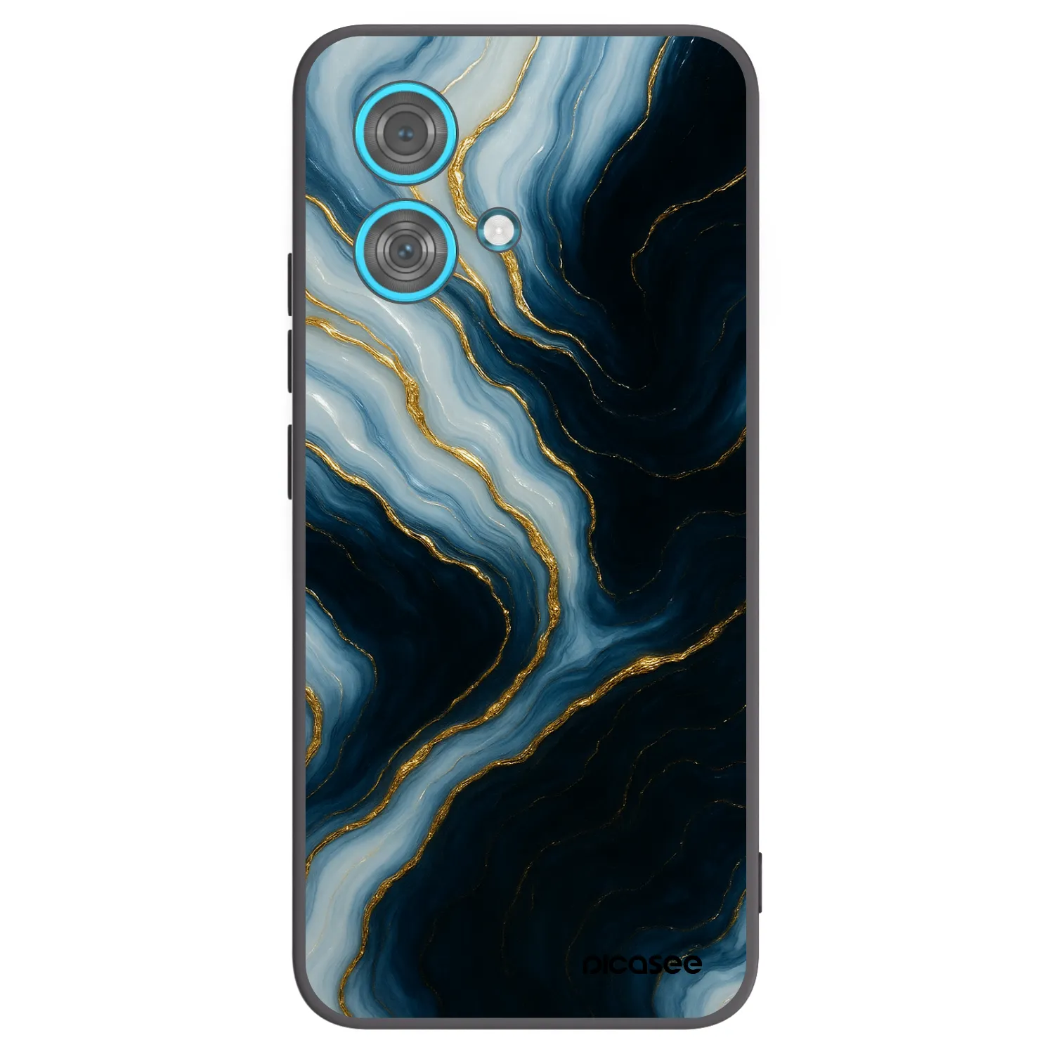 Picasee silikonový černý obal pro Motorola Edge 40 Neo - Luna