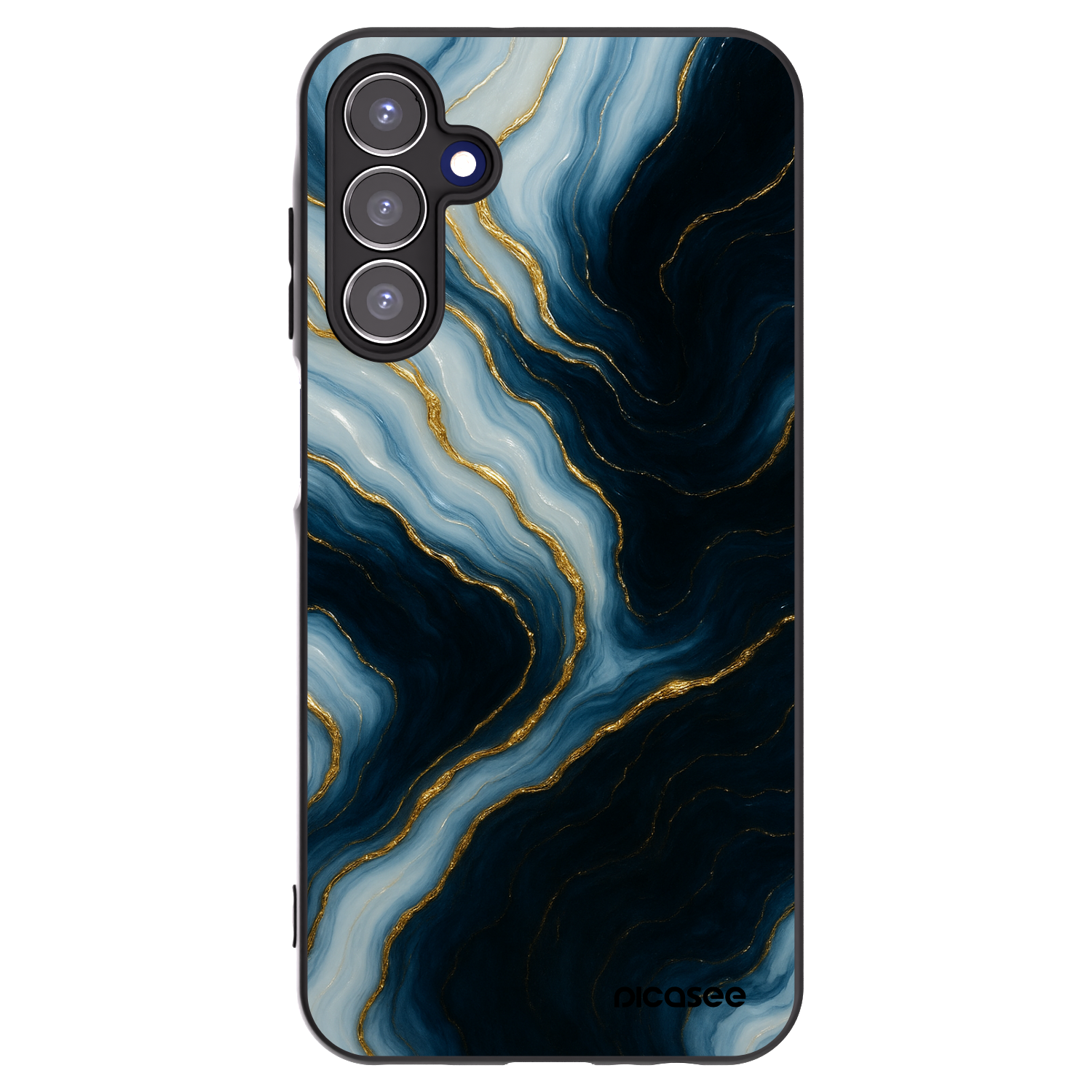 Picasee silikonový černý obal pro Samsung Galaxy A15 A155F 4G - Luna