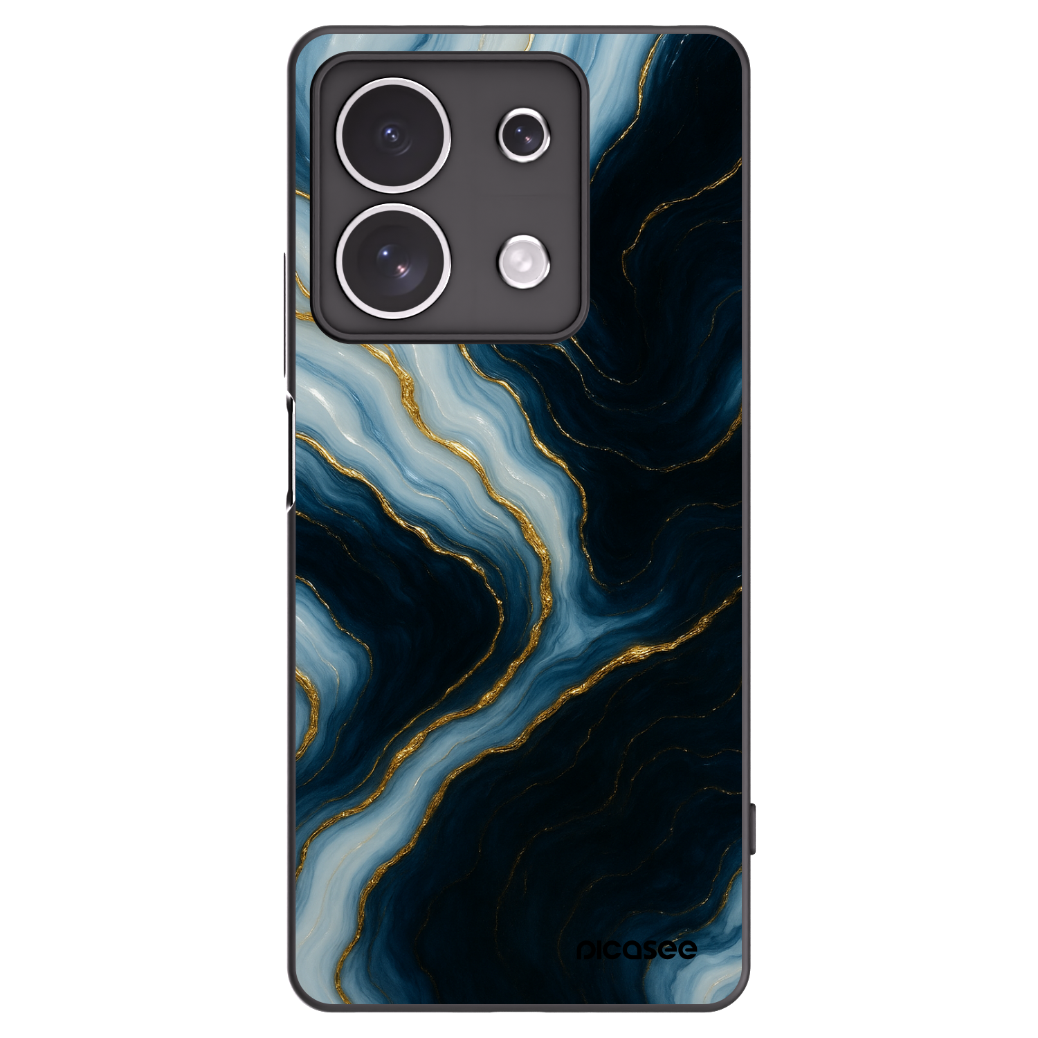 Picasee silikonový černý obal pro Xiaomi Redmi Note 13 4G - Luna