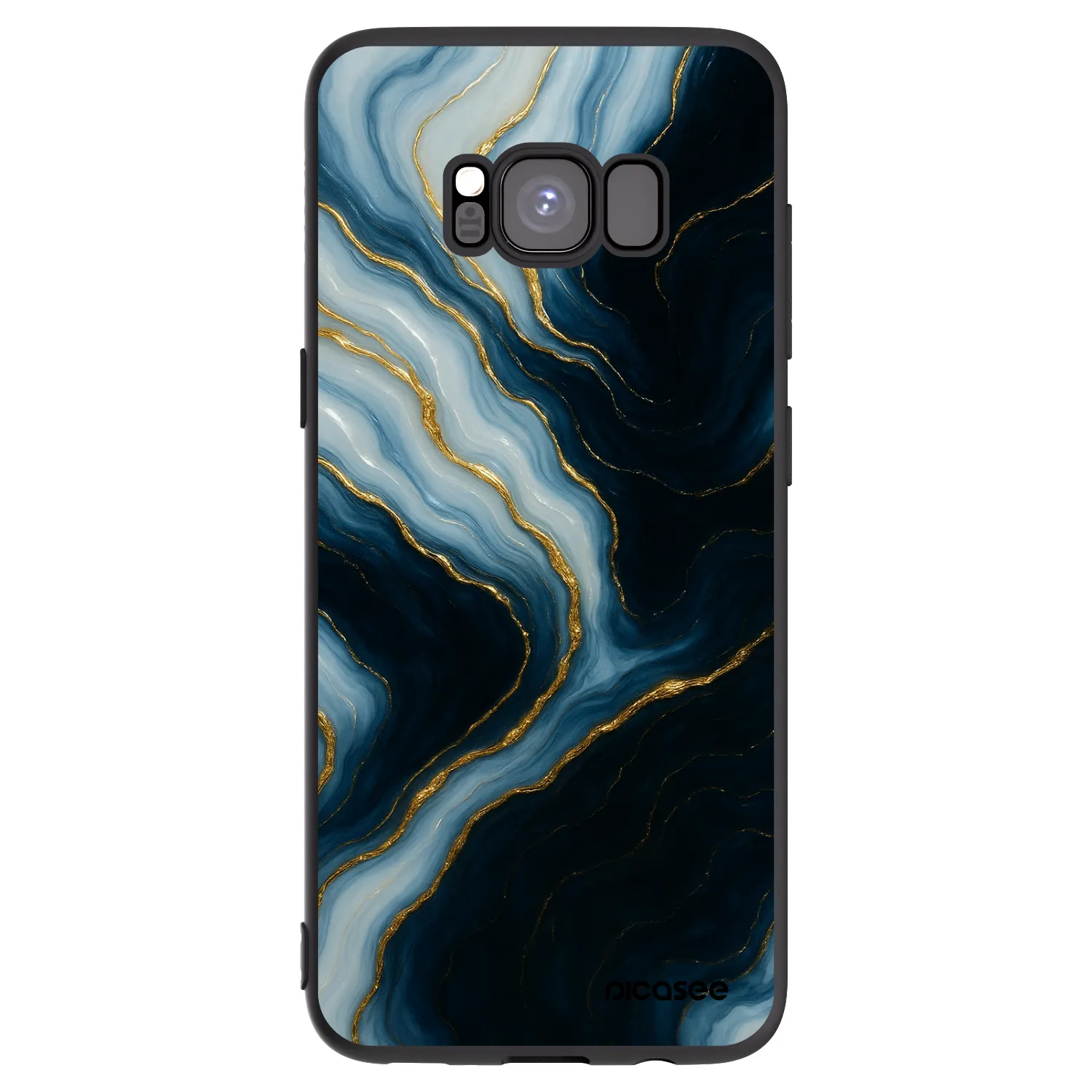 Picasee silikonový černý obal pro Samsung Galaxy S8 G950F - Luna
