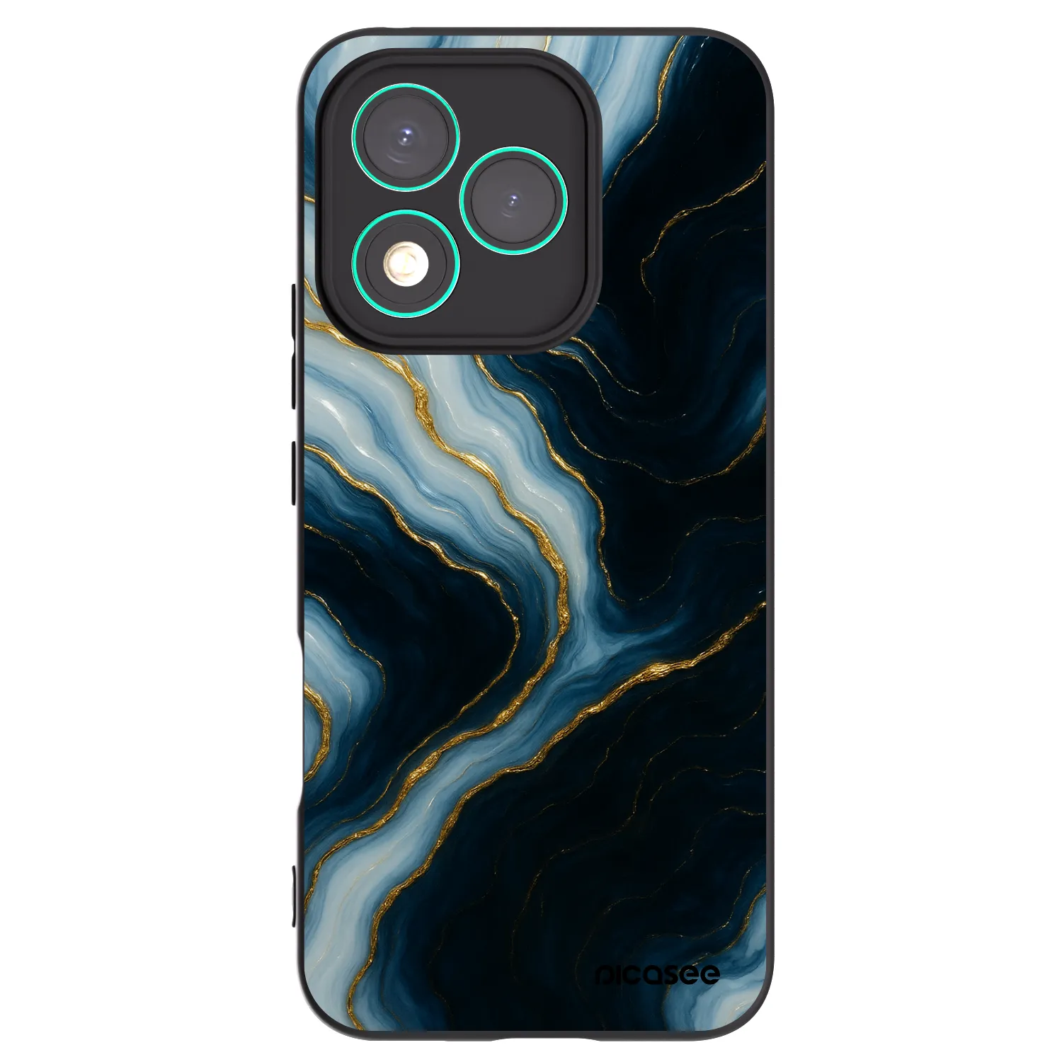 Picasee silikonový černý obal pro Honor 400 Lite 5G - Luna