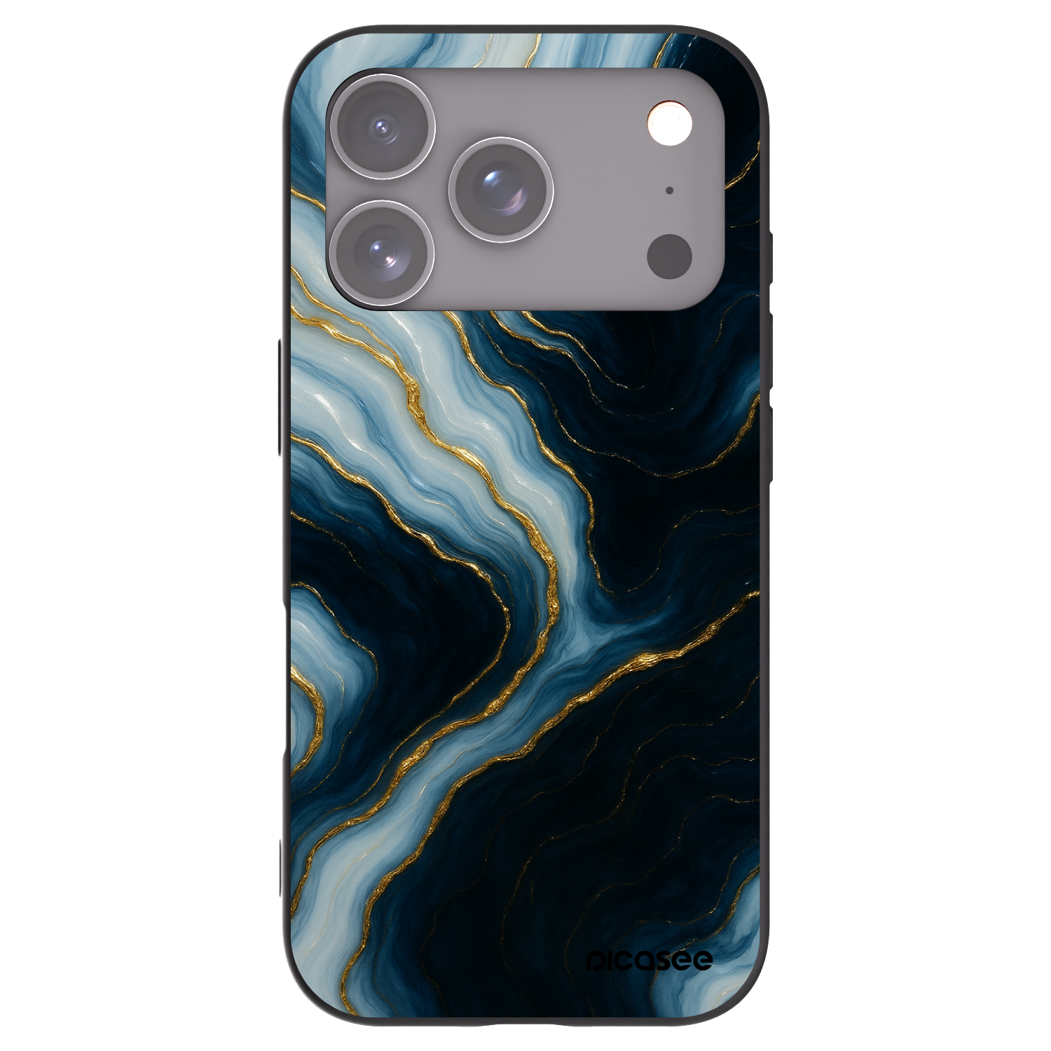 Picasee silikonový černý obal pro Apple iPhone 17 Pro - Luna