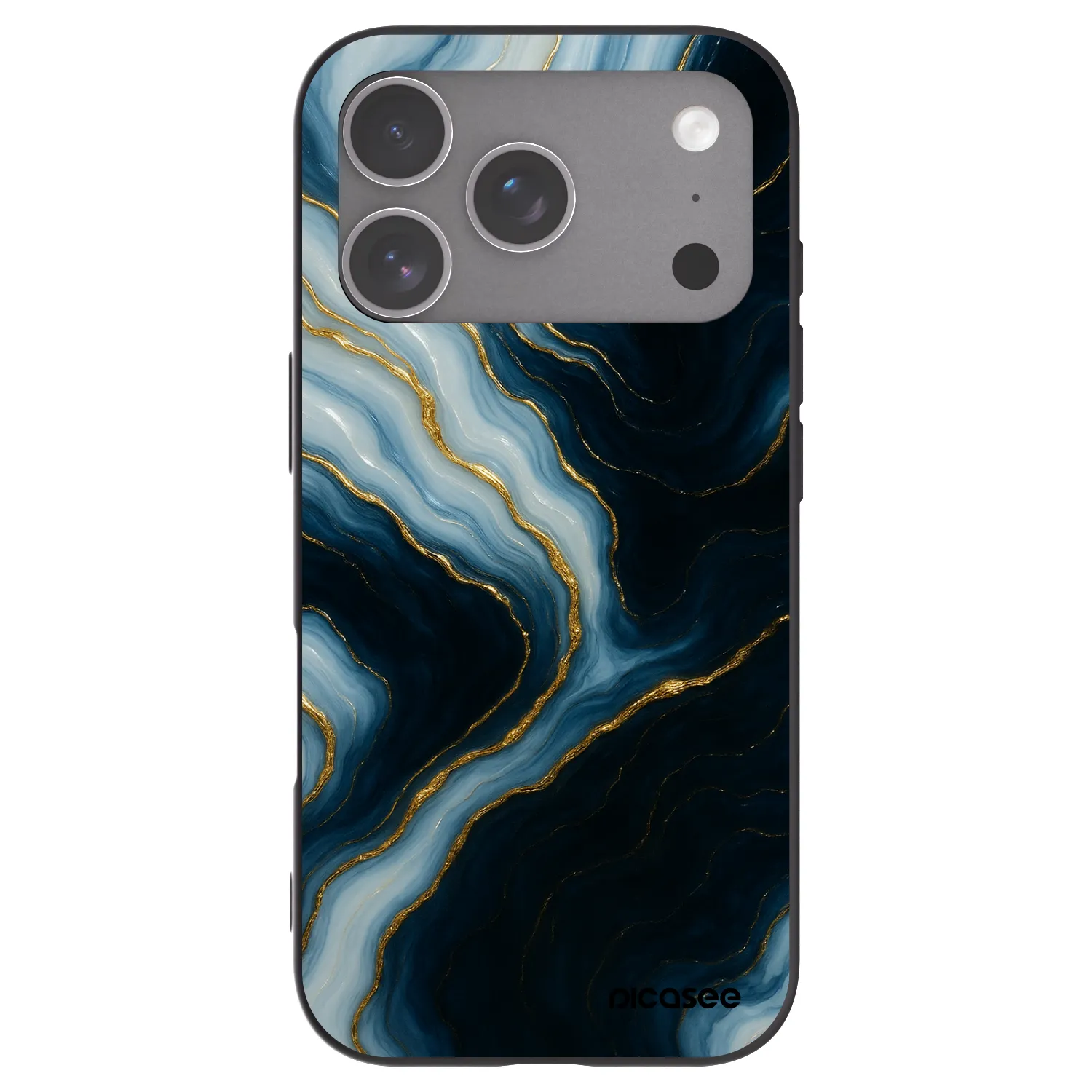 Picasee silikonový černý obal pro Apple iPhone 18 Pro - Luna