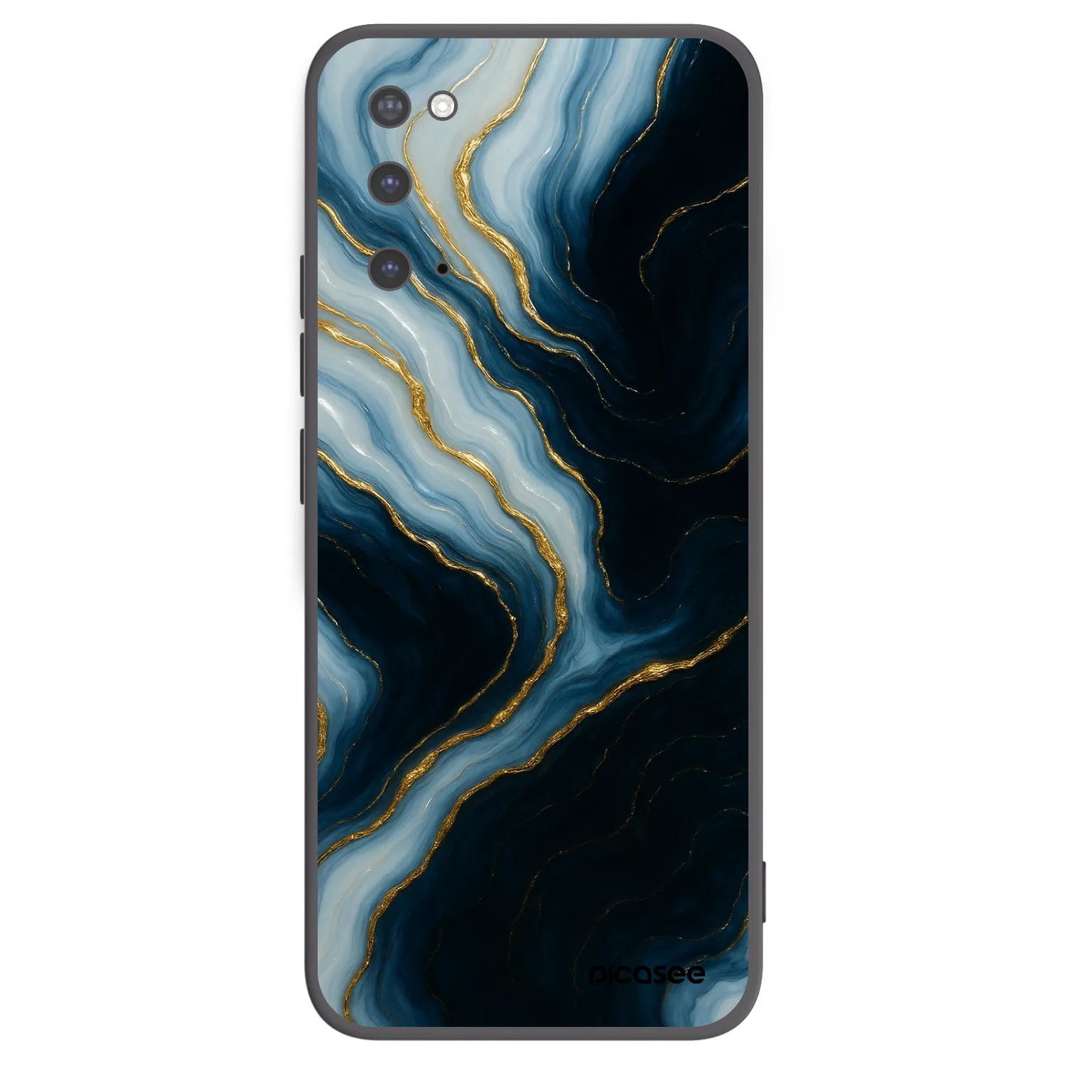 Picasee silikonový černý obal pro Samsung Galaxy S20 G980F - Luna