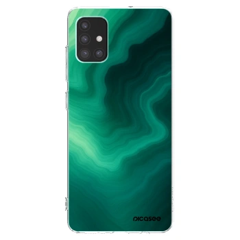 Picasee silikonový průhledný obal pro Samsung Galaxy M51 M515F - Malachite