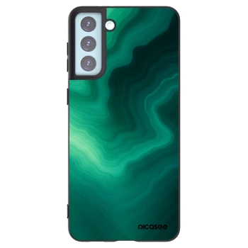 Picasee silikonový černý obal pro Samsung Galaxy S21+ 5G G996F - Malachite